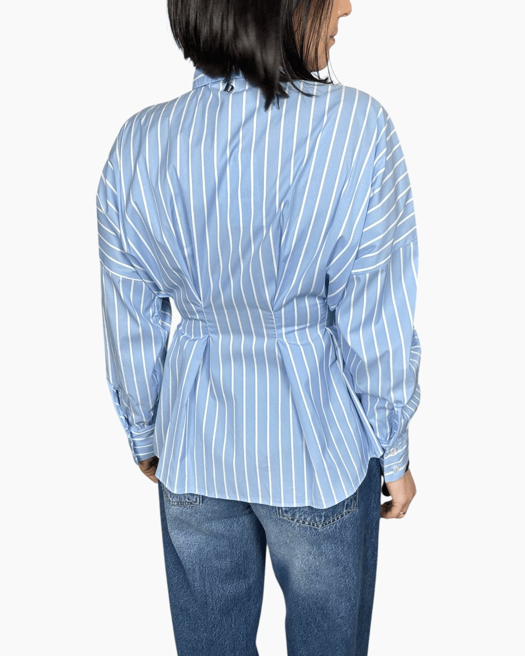 CAMICIA RIGATA CON PINCES DIXIE - XE BLU ABBIGLIAMENTO