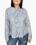 CAMICIA CON FIOCCHETTI DIXIE - XE BLU ABBIGLIAMENTO
