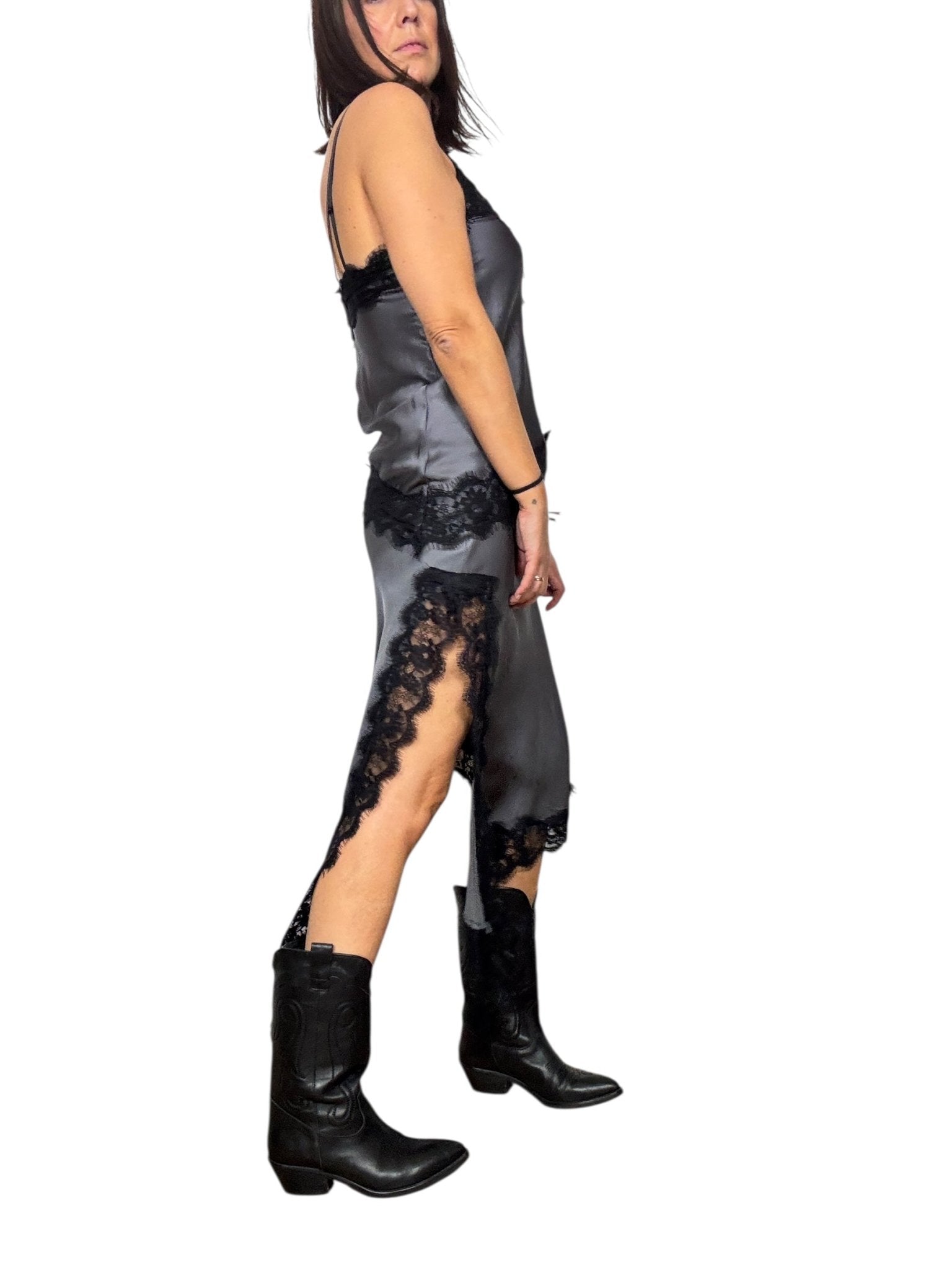 GONNA SBIEGA TINTA UNITA VICOLO - XE BLU ABBIGLIAMENTO