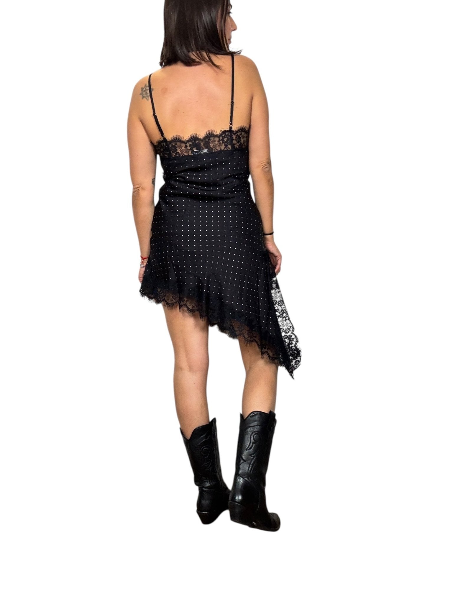 ABITO SBIEGO A POIS VICOLO - XE BLU ABBIGLIAMENTO