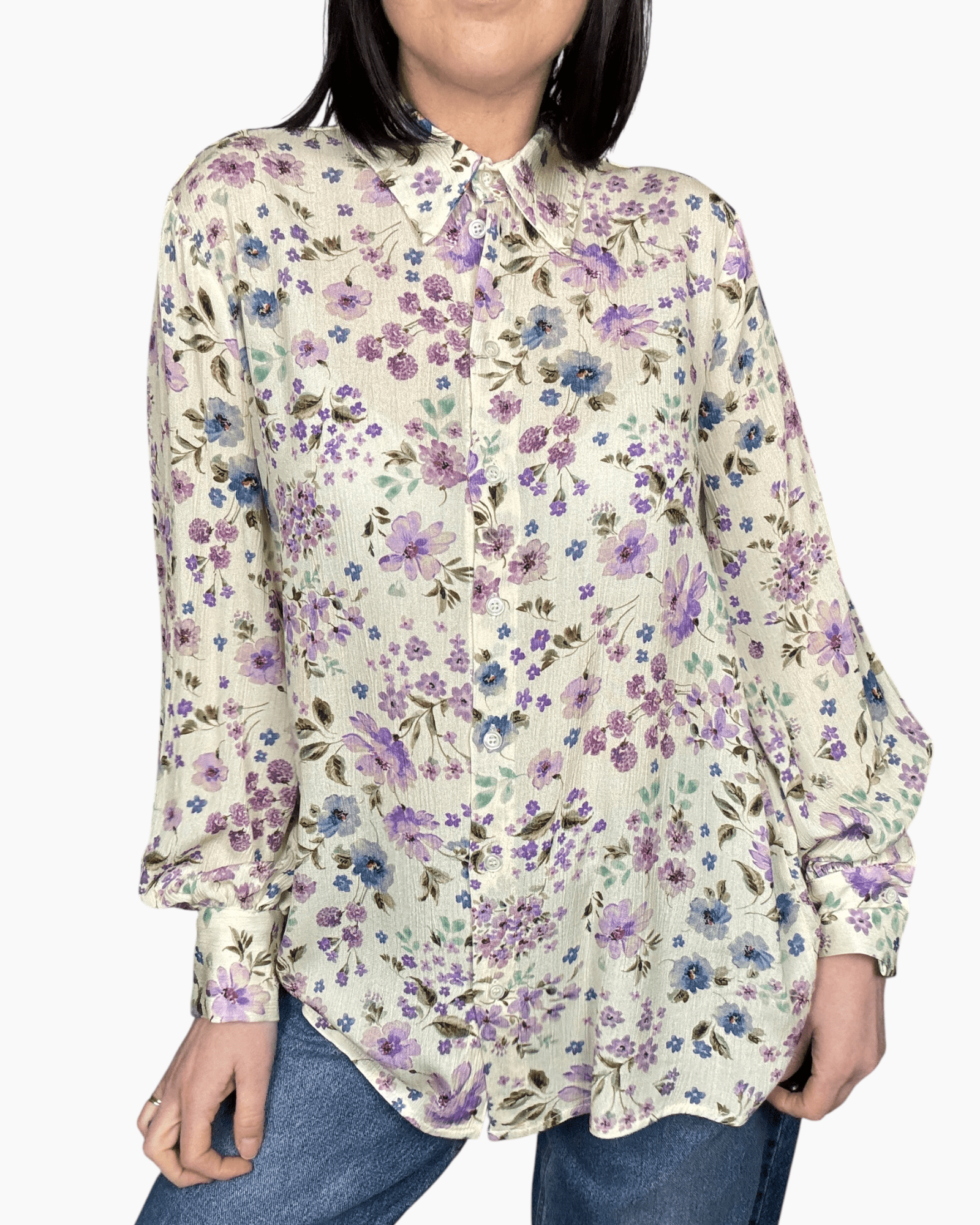 CAMICIA A FIORELLINI DIXIE - XE BLU ABBIGLIAMENTO