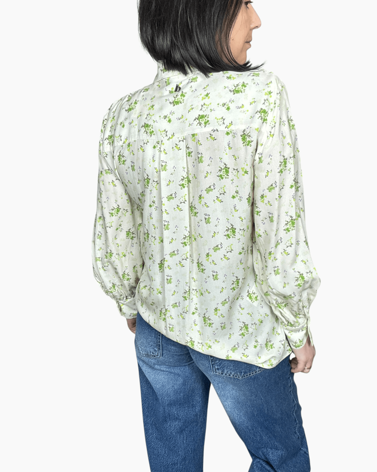 CAMICIA A FIORELLINI DIXIE - XE BLU ABBIGLIAMENTO