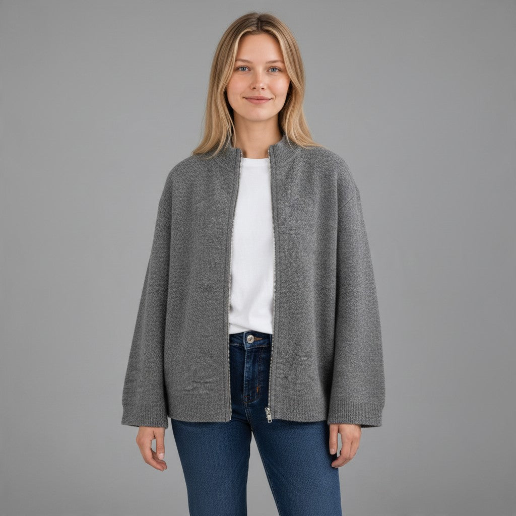 MAGLIA CON ZIP VICOLO