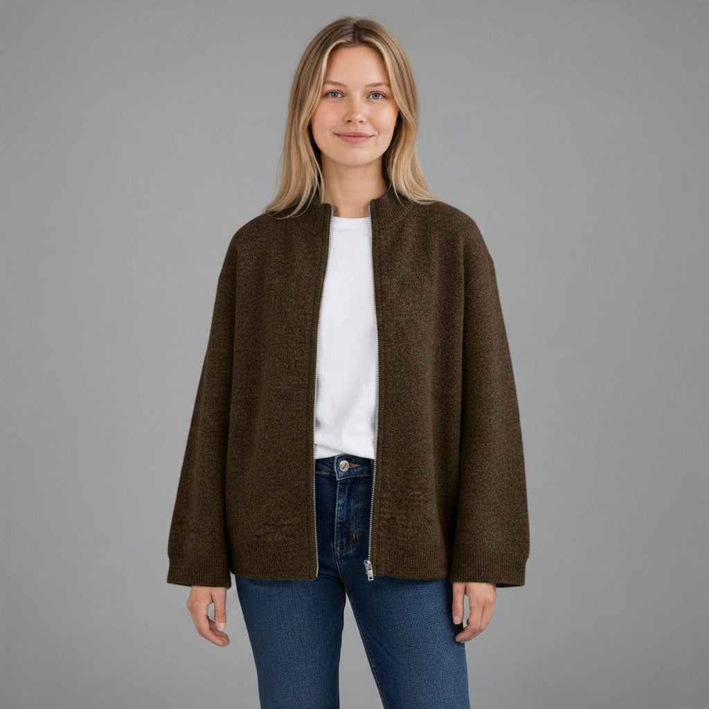 MAGLIA CON ZIP VICOLO