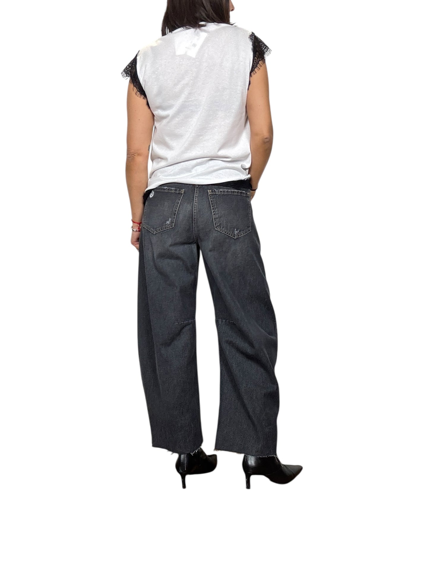 JEANS BARBARA NERO + ROTTURE HAVEONE