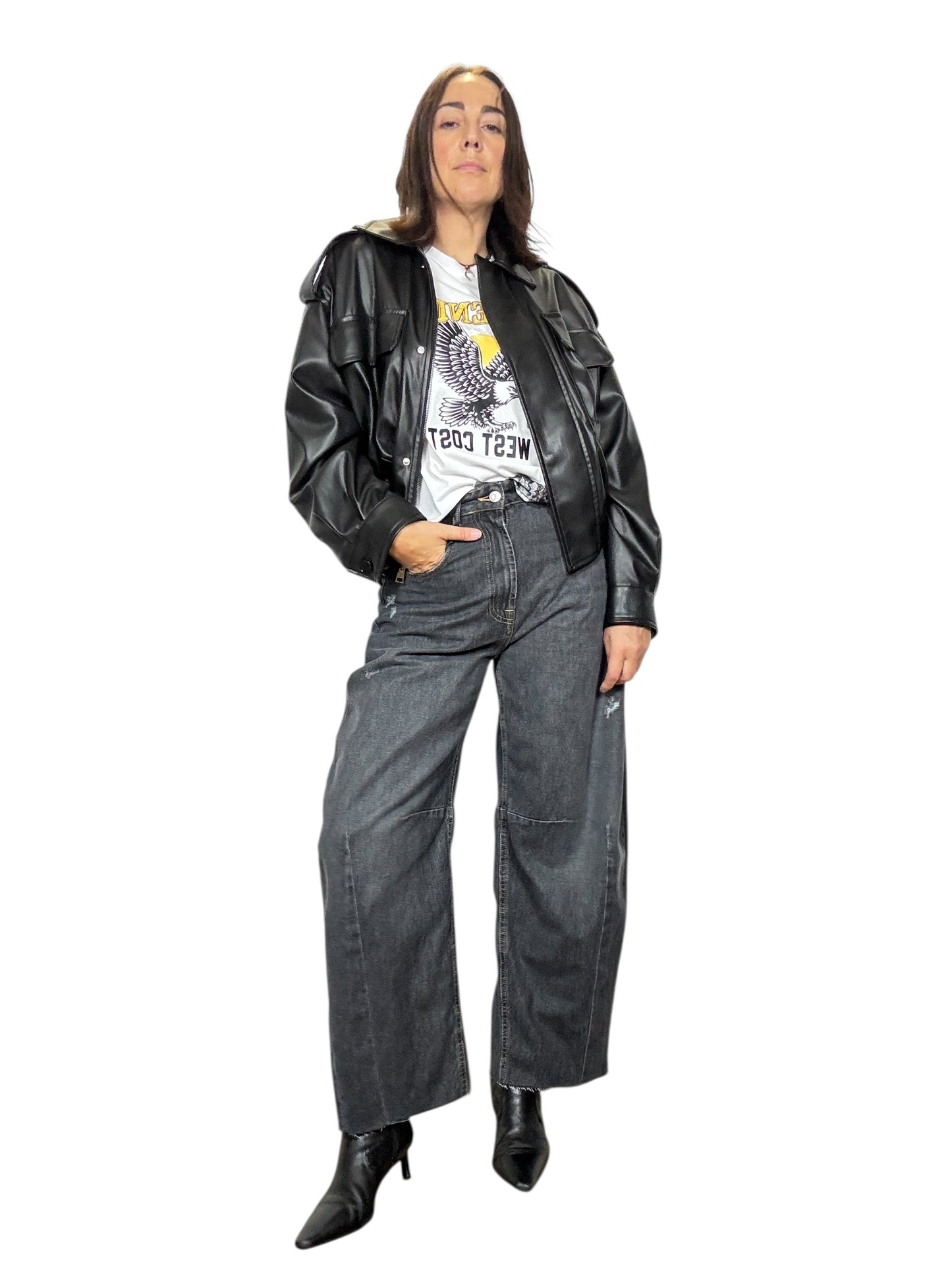 JEANS BARBARA NERO + ROTTURE HAVEONE