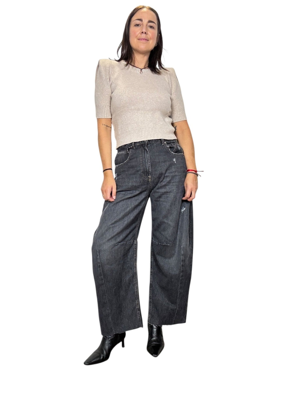 MAGLIA SPALLA IMBOTTITA VICOLO - XE BLU ABBIGLIAMENTO