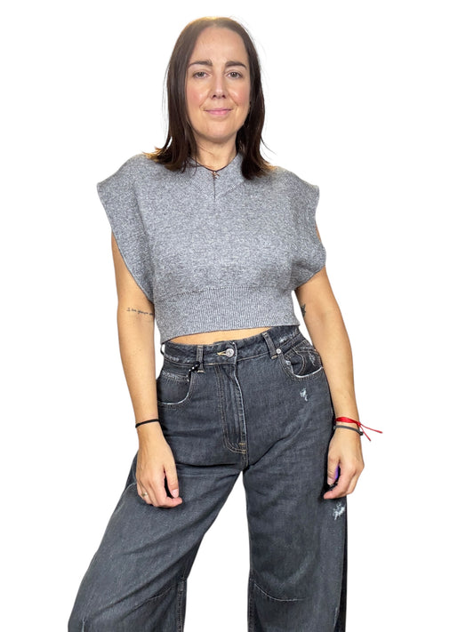 GILET CROPPED VICOLO