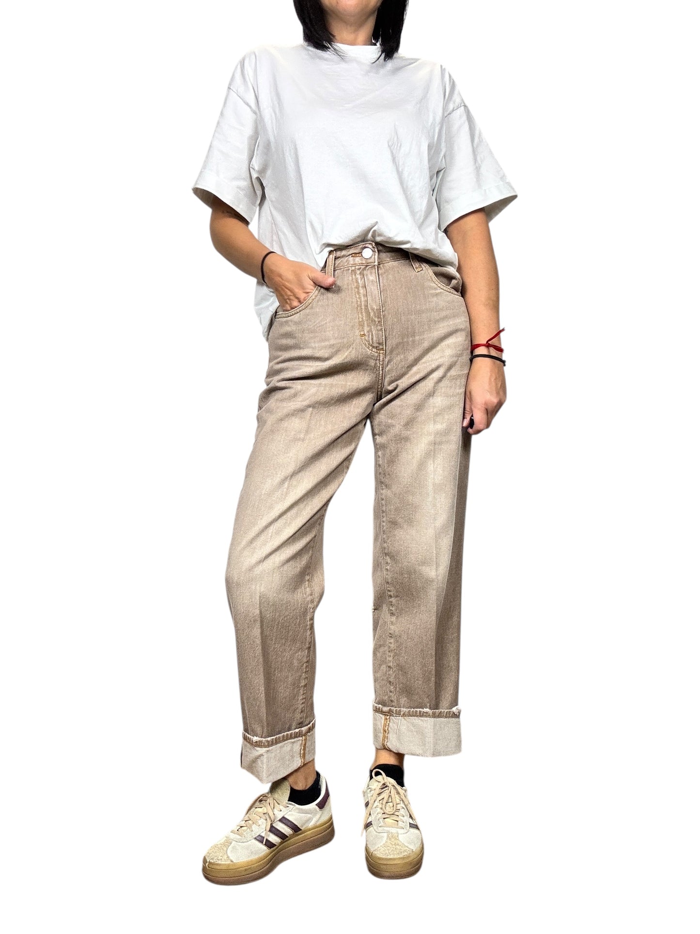 JEANS MANDY BEIGE HAVEONE