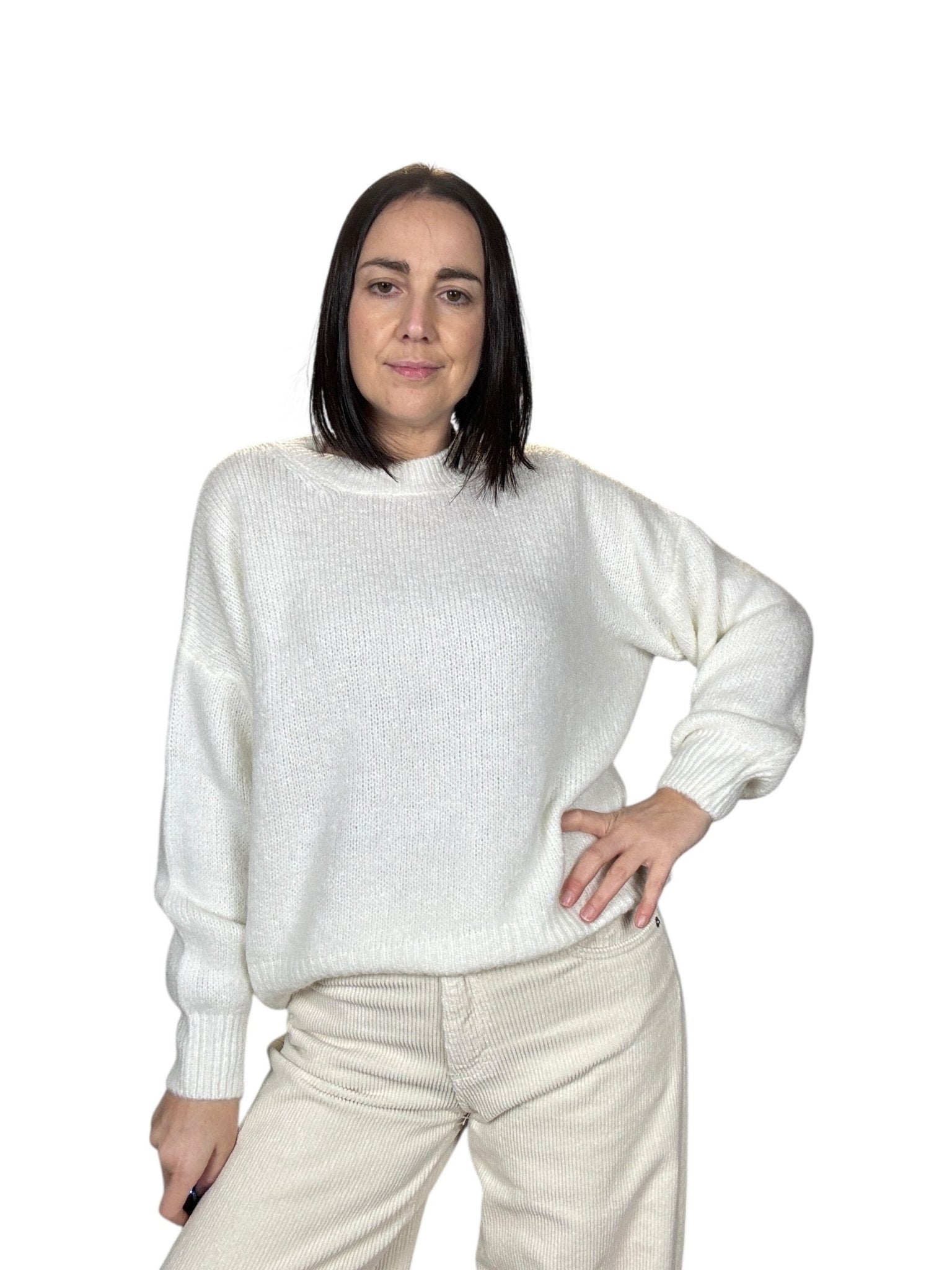 MAGLIA PARICOLLO NUVOLETTA SUSY MIX - XE BLU ABBIGLIAMENTO