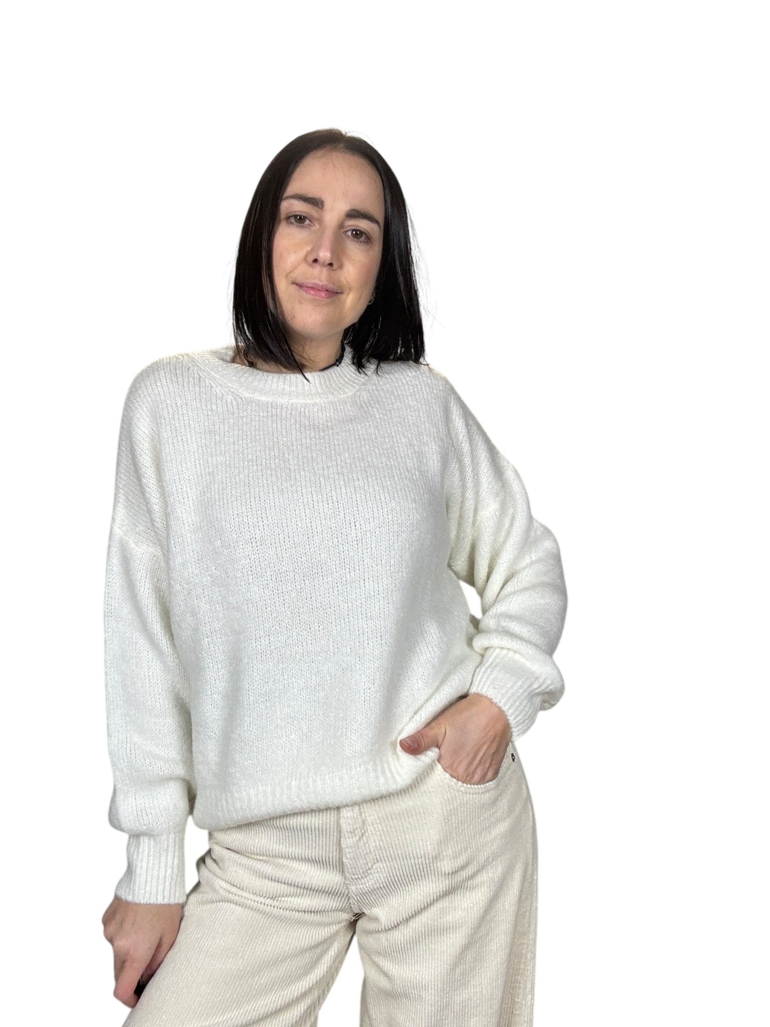 MAGLIA PARICOLLO NUVOLETTA SUSY MIX - XE BLU ABBIGLIAMENTO