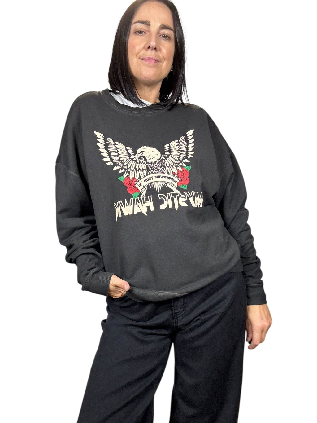 FELPA ROCK HAVEONE - XE BLU ABBIGLIAMENTO