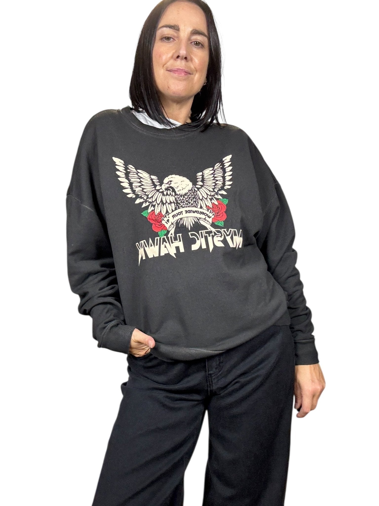 FELPA ROCK HAVEONE - XE BLU ABBIGLIAMENTO