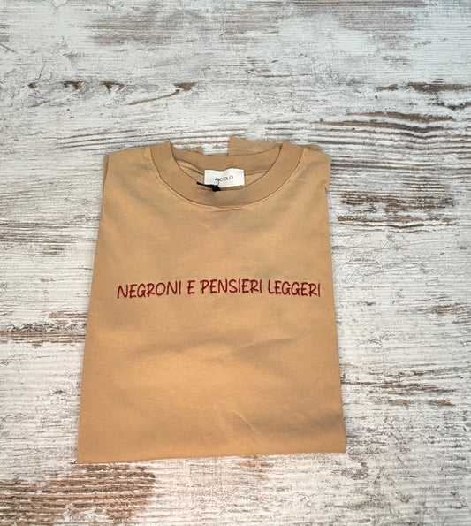 T-SHIRT NEGRONI E PENSIERI LEGGERI VICOLO