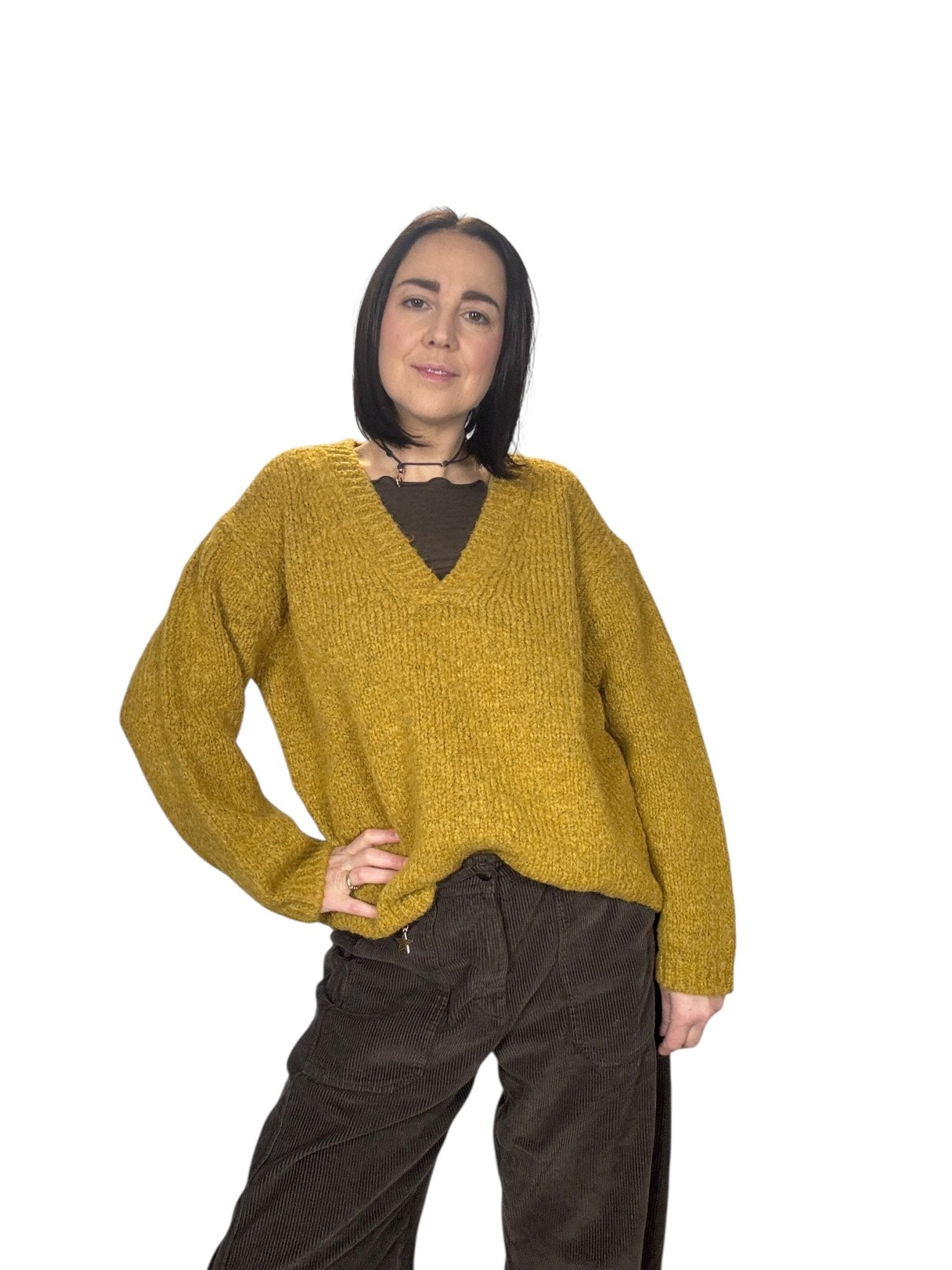 MAGLIA SCOLLO A V VICOLO - XE BLU ABBIGLIAMENTO