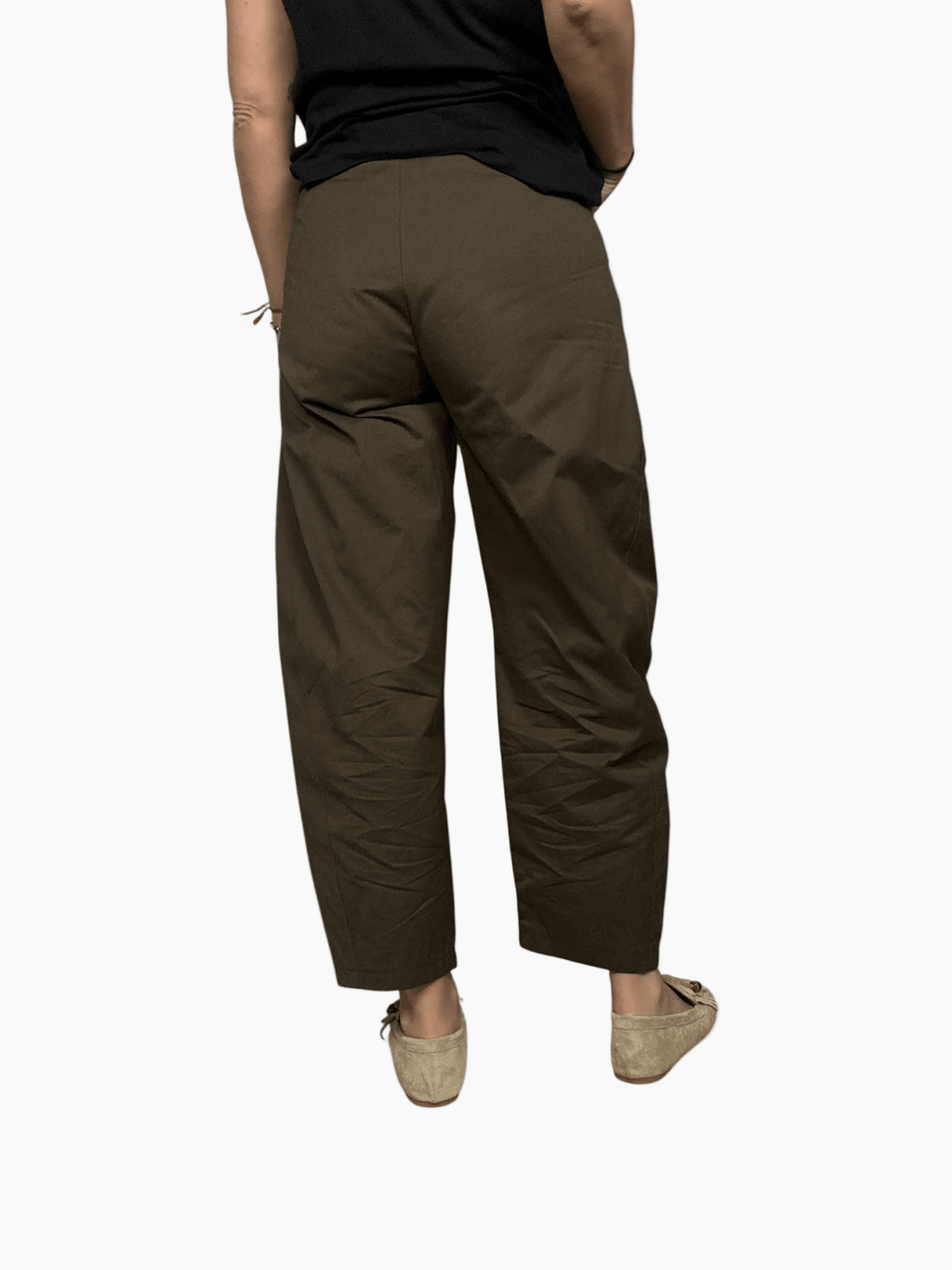 PANTALONE CARROT IN COTONE VICOLO - XE BLU ABBIGLIAMENTO