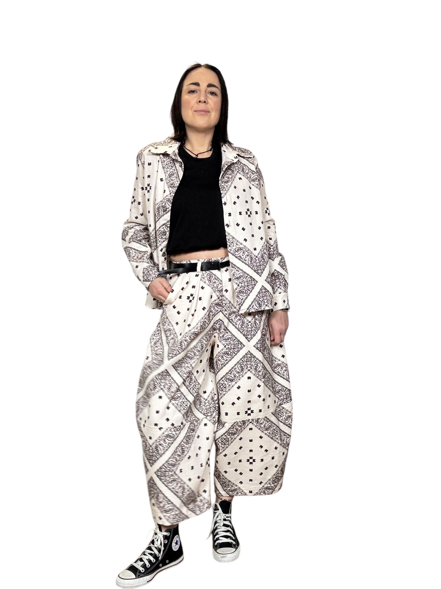 PANTALONE BALOON STAMPA BANDANA DIXIE