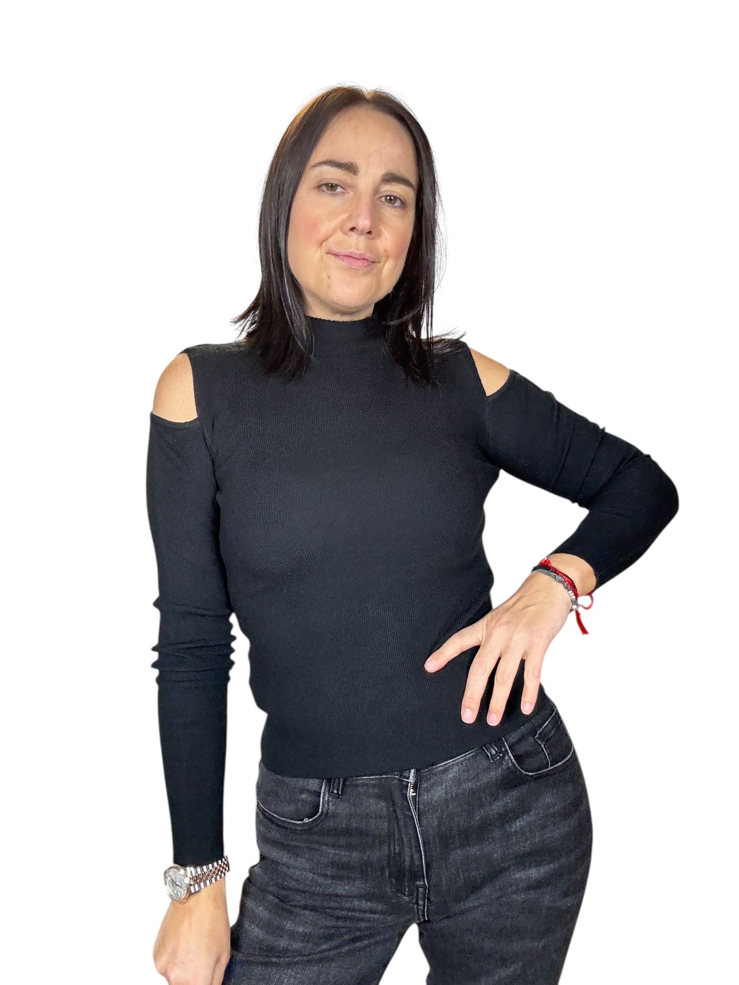 MAGLIA CUT OUT SPALLE SUSY MIX