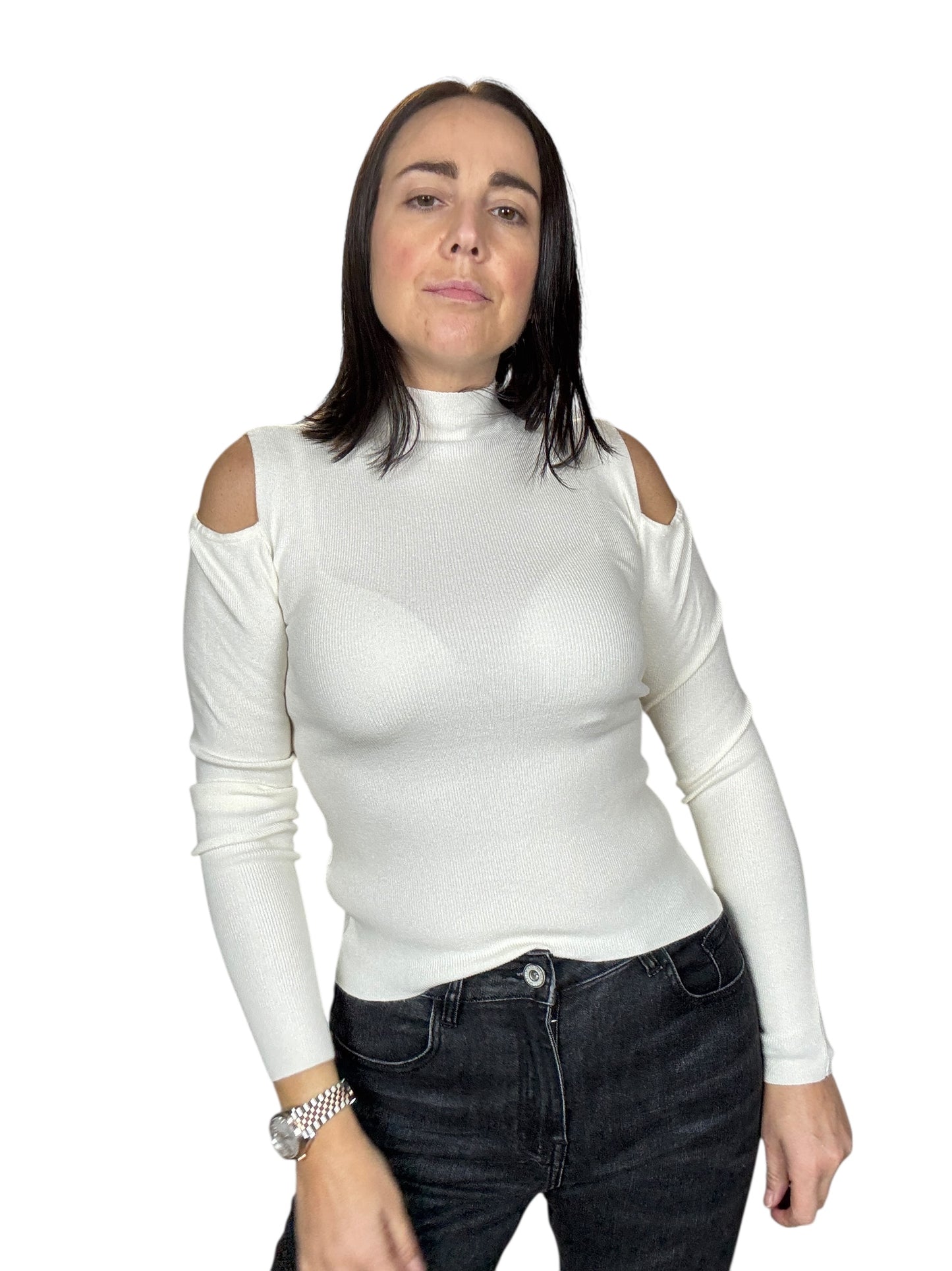 MAGLIA CUT OUT SPALLE SUSY MIX