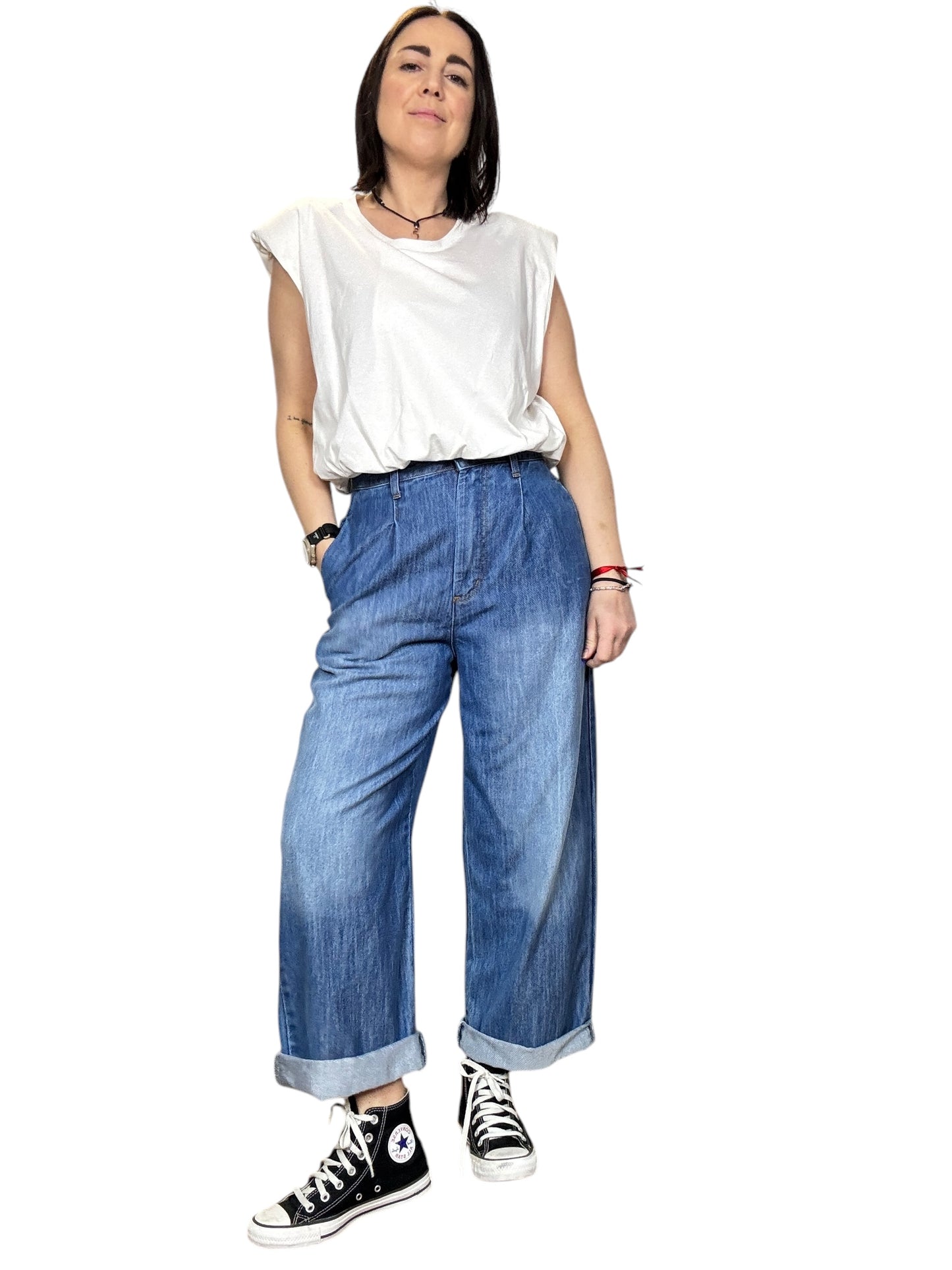 MAGLIETTA CROPPED CON OVATTA HAVEONE