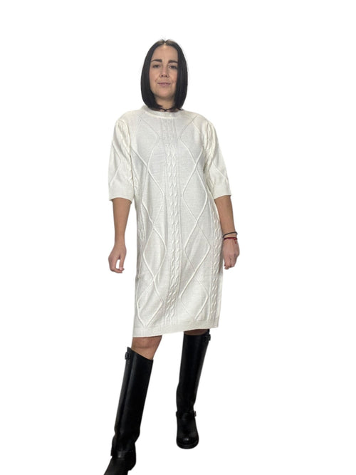 ABITO LOSANGHE CON MANICOTTI VICOLO - XE BLU ABBIGLIAMENTO