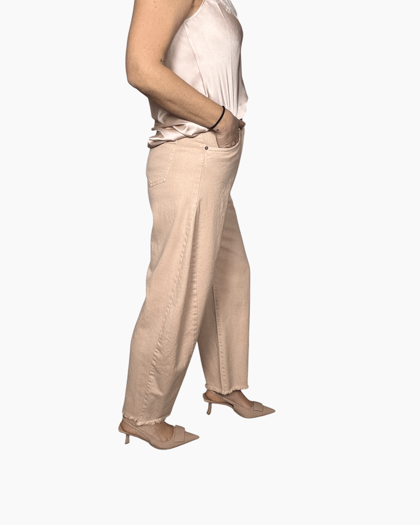 JEANS COLORATO CARROT TENSIONE IN - XE BLU ABBIGLIAMENTO