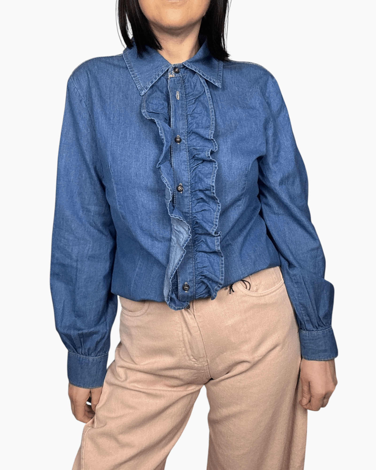 CAMICIA IN CHAMBRAY SUSY MIX - XE BLU ABBIGLIAMENTO