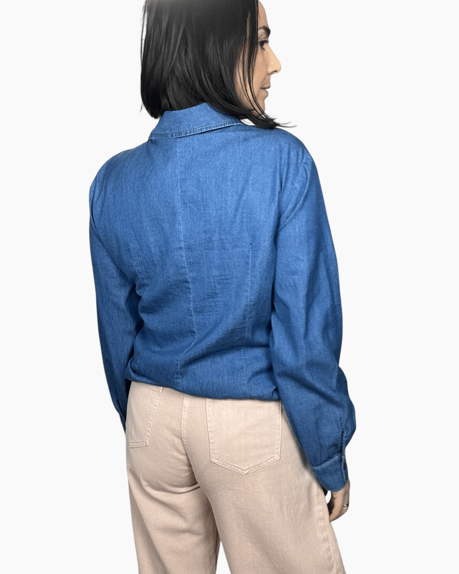 CAMICIA IN CHAMBRAY SUSY MIX - XE BLU ABBIGLIAMENTO