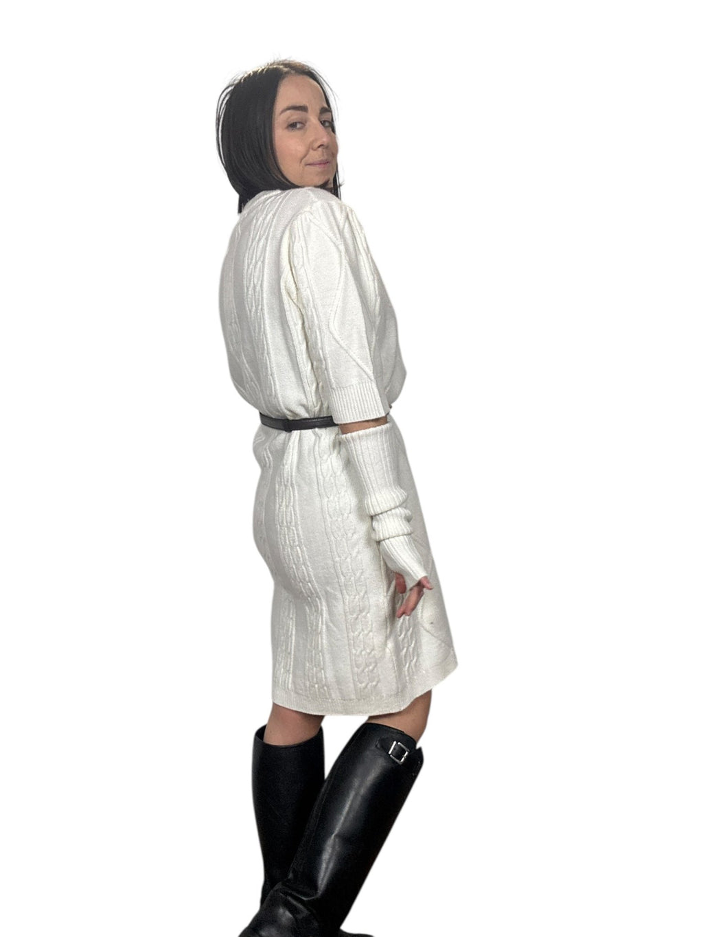 ABITO LOSANGHE CON MANICOTTI VICOLO - XE BLU ABBIGLIAMENTO