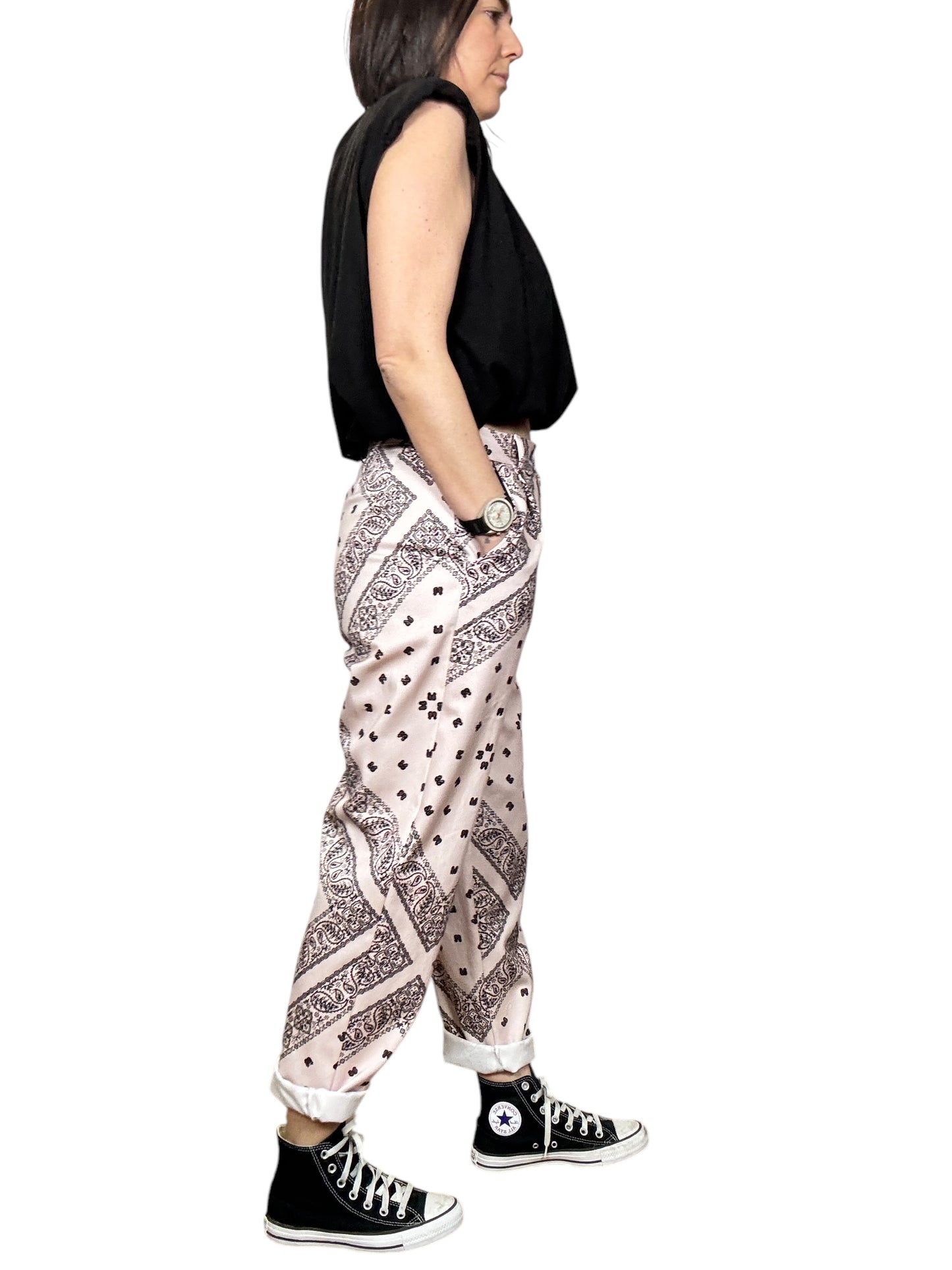 PANTALONE MORBIDO PRINT BANDANA DIXIE