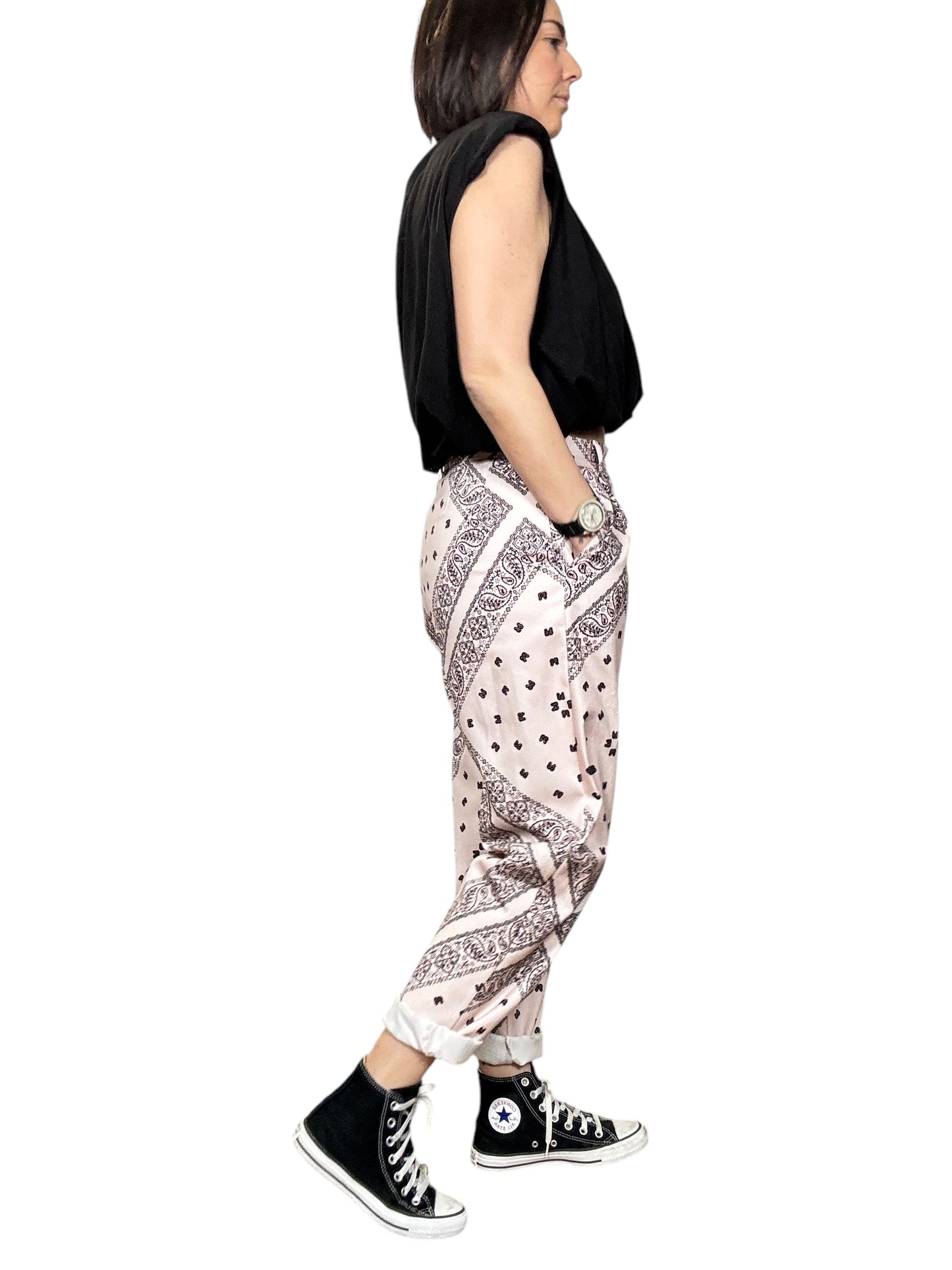 PANTALONE MORBIDO PRINT BANDANA DIXIE