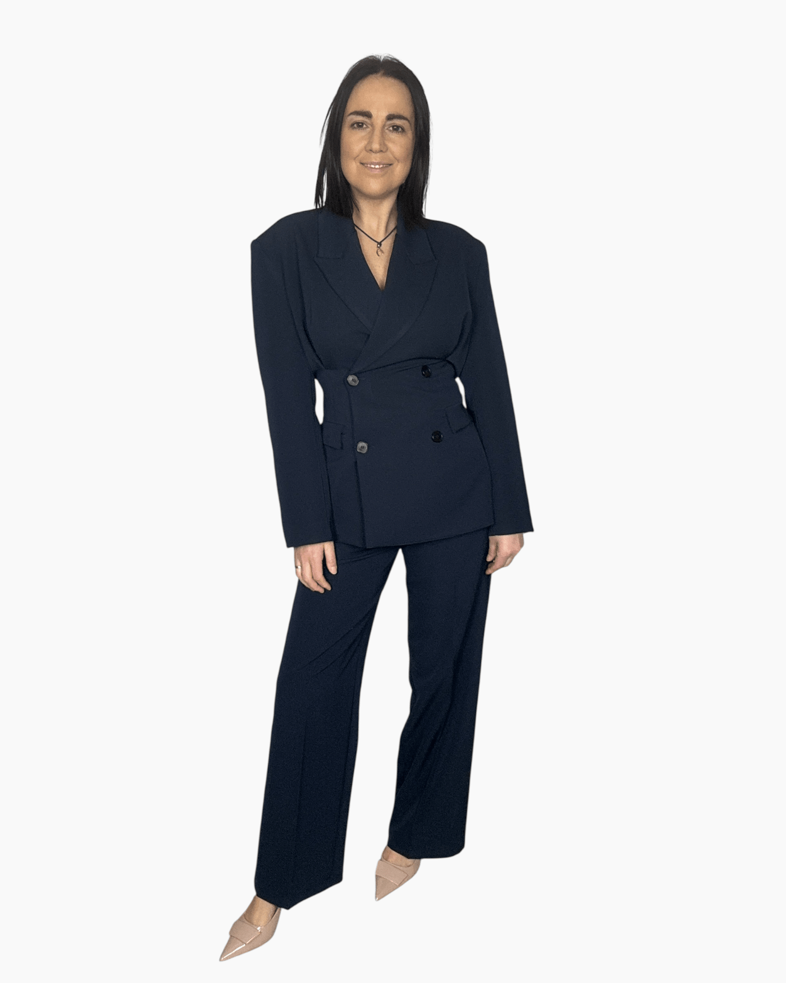 GIACCA CON PINCES VICOLO - XE BLU ABBIGLIAMENTO