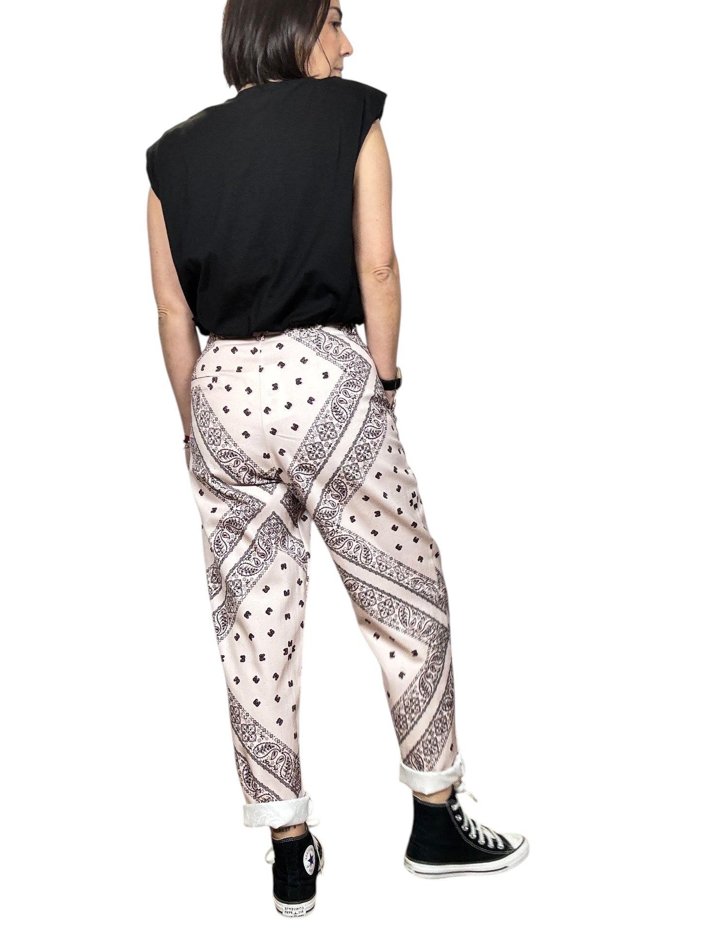 PANTALONE MORBIDO PRINT BANDANA DIXIE