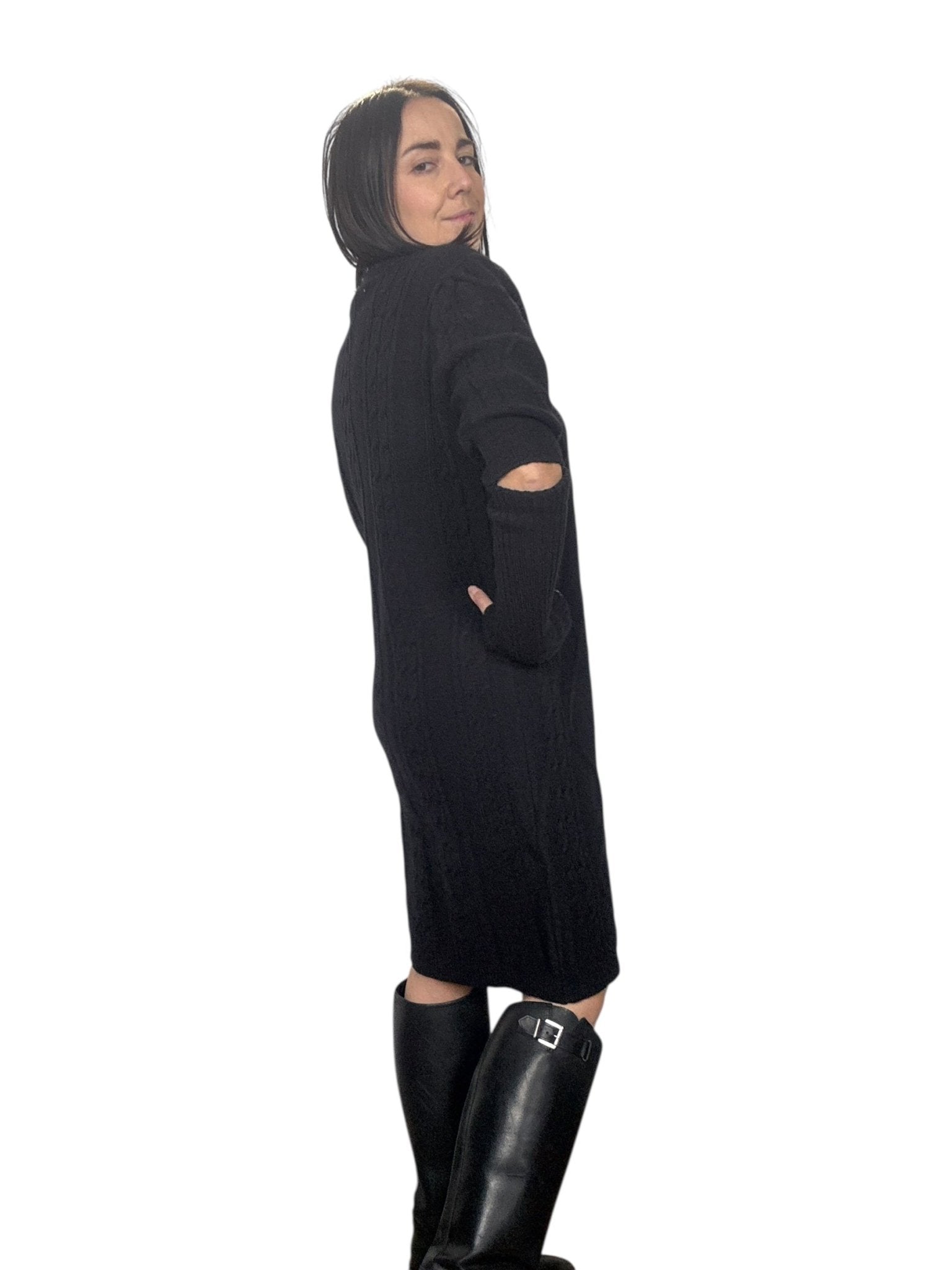 ABITO LOSANGHE CON MANICOTTI VICOLO - XE BLU ABBIGLIAMENTO