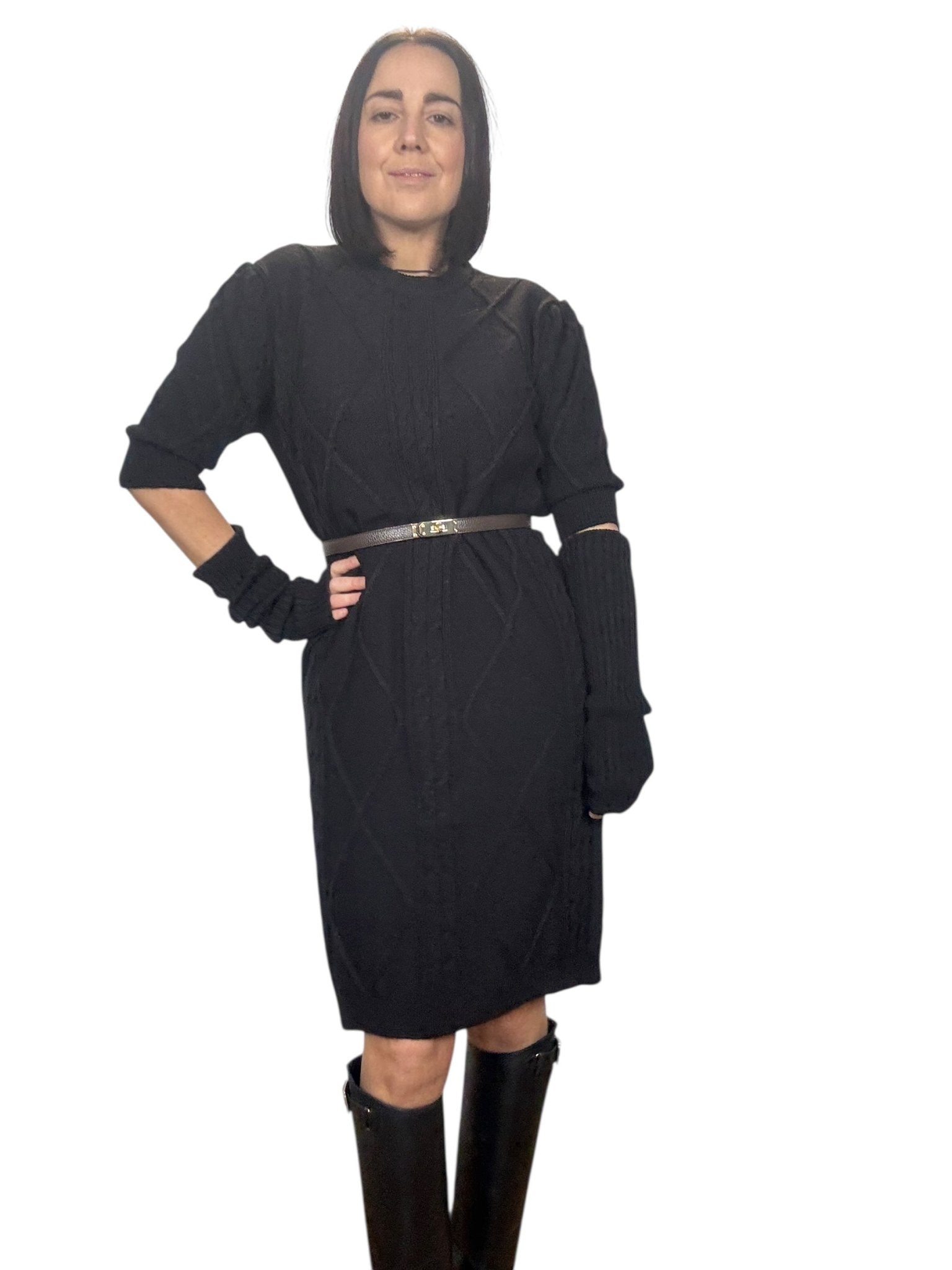 ABITO LOSANGHE CON MANICOTTI VICOLO - XE BLU ABBIGLIAMENTO