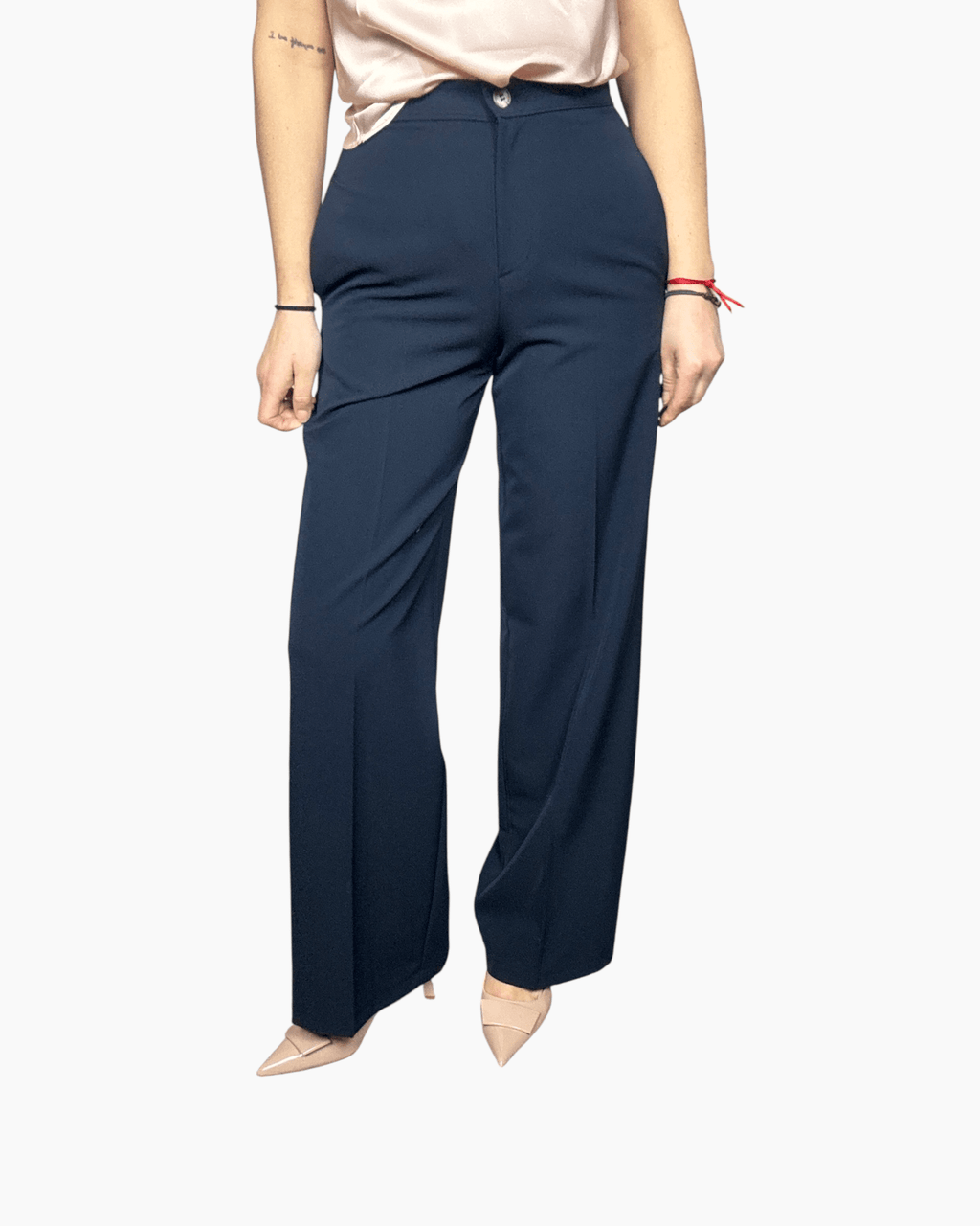 PANTALONE A PALAZZO BASIC VICOLO - XE BLU ABBIGLIAMENTO