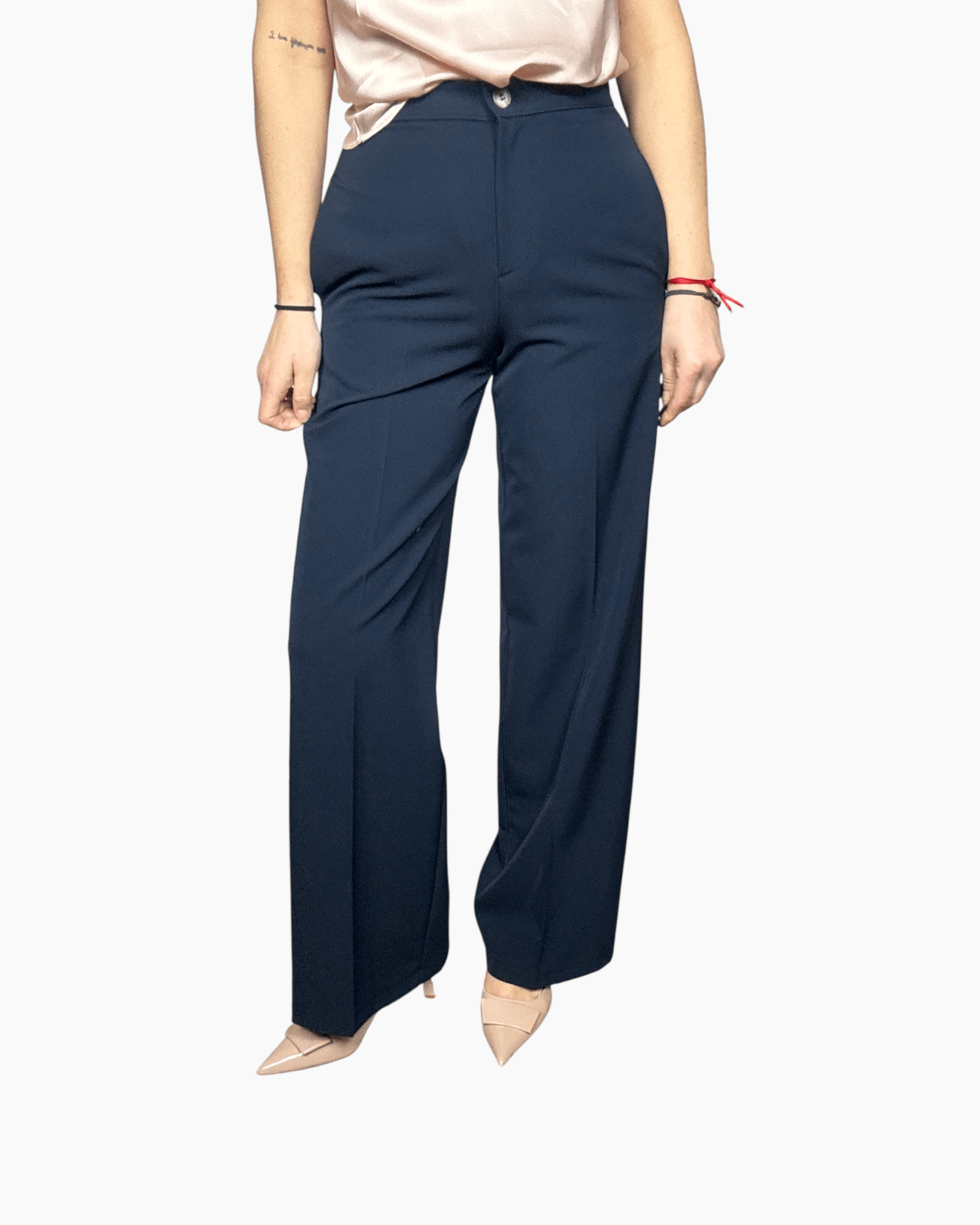 PANTALONE A PALAZZO BASIC VICOLO - XE BLU ABBIGLIAMENTO