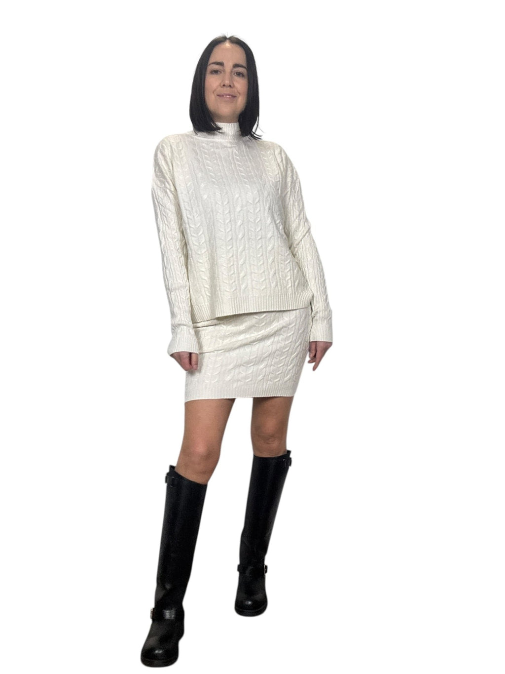 COORDINATO CON MINIGONNA HAVEONE - XE BLU ABBIGLIAMENTO