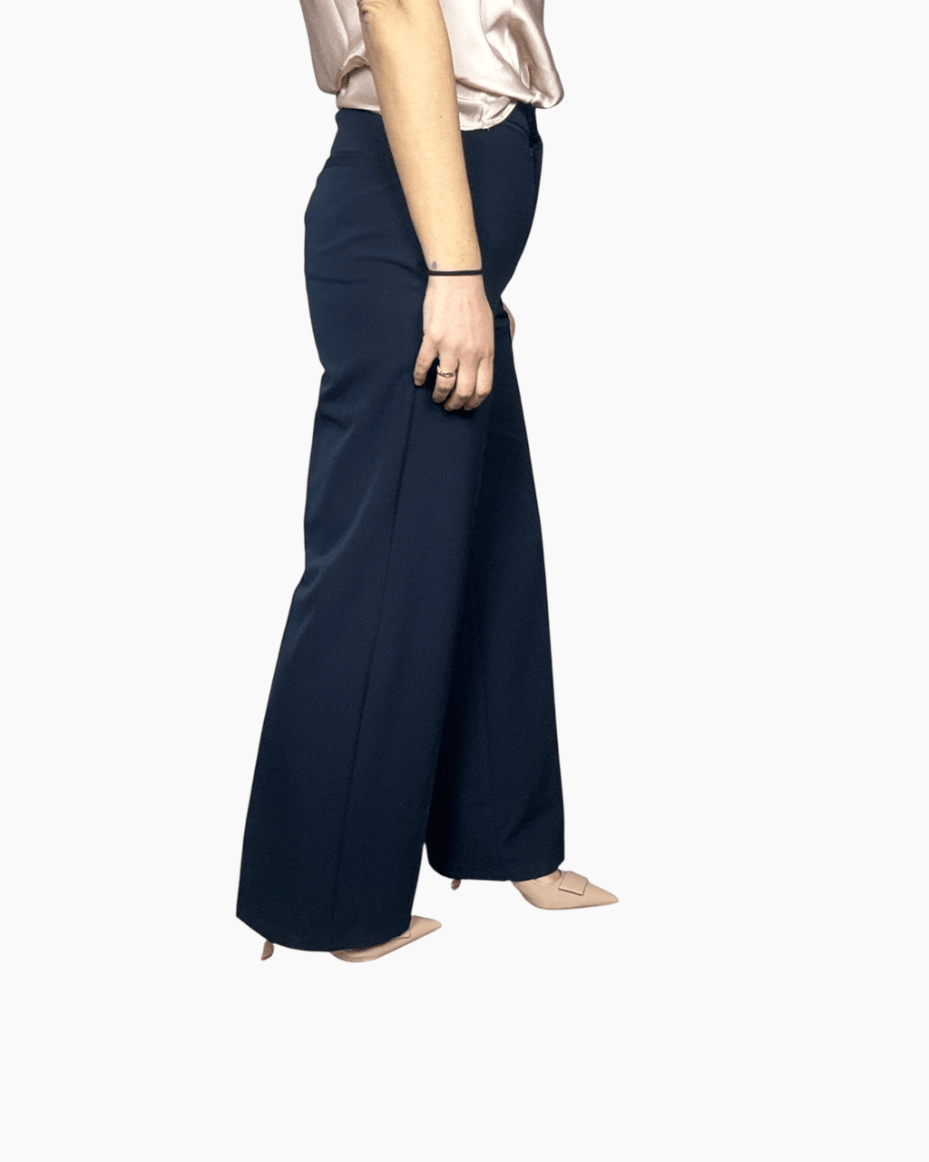 PANTALONE A PALAZZO BASIC VICOLO - XE BLU ABBIGLIAMENTO