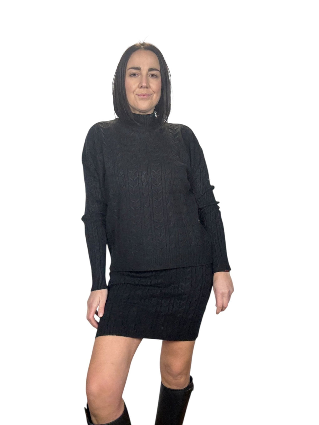 COORDINATO CON MINIGONNA HAVEONE - XE BLU ABBIGLIAMENTO