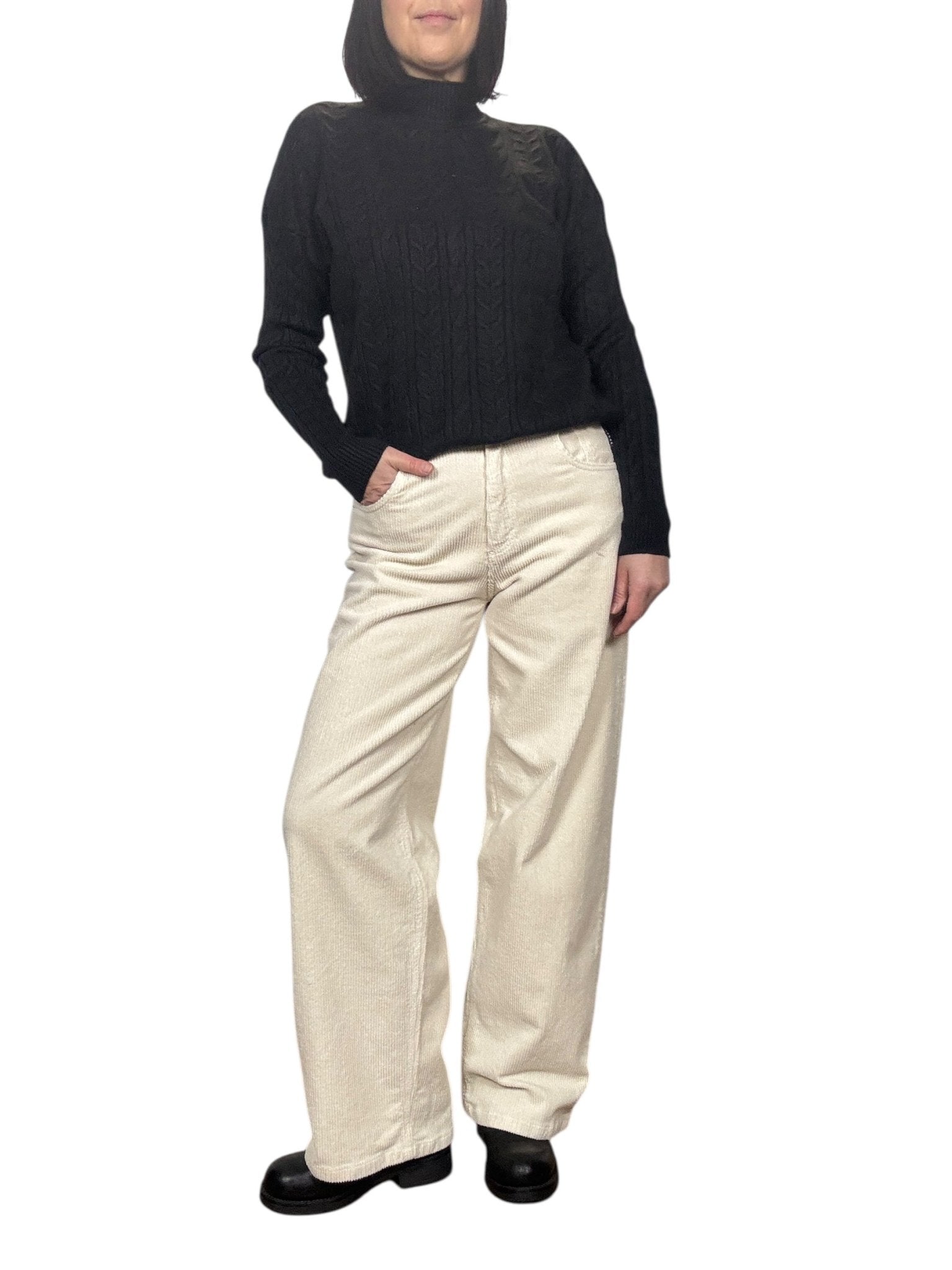 PANTALONE BELLA IN VELLUTO HAVEONE - XE BLU ABBIGLIAMENTO