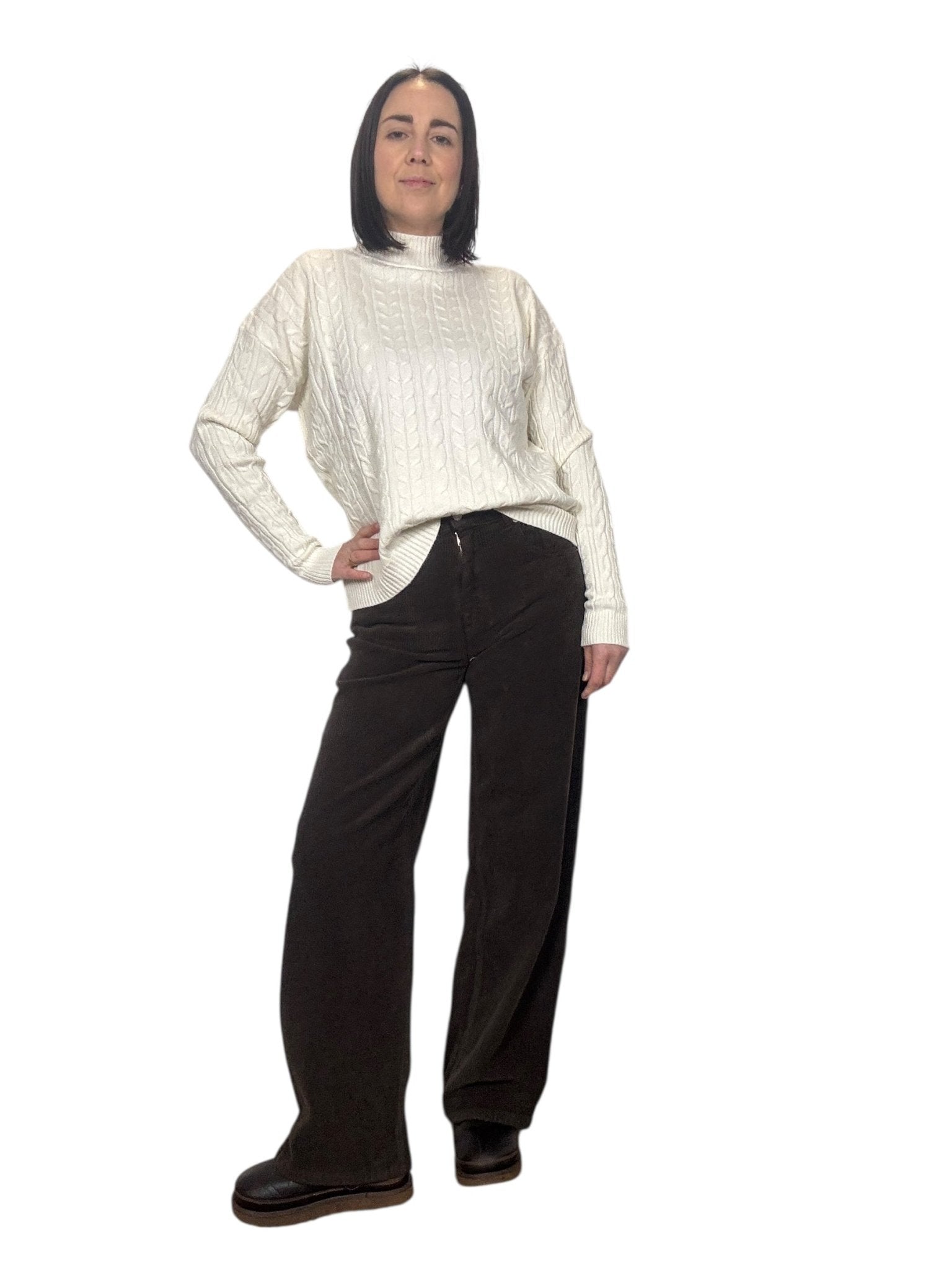 PANTALONE BELLA IN VELLUTO HAVEONE - XE BLU ABBIGLIAMENTO