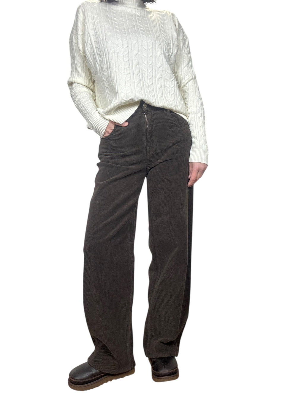 PANTALONE BELLA IN VELLUTO HAVEONE - XE BLU ABBIGLIAMENTO