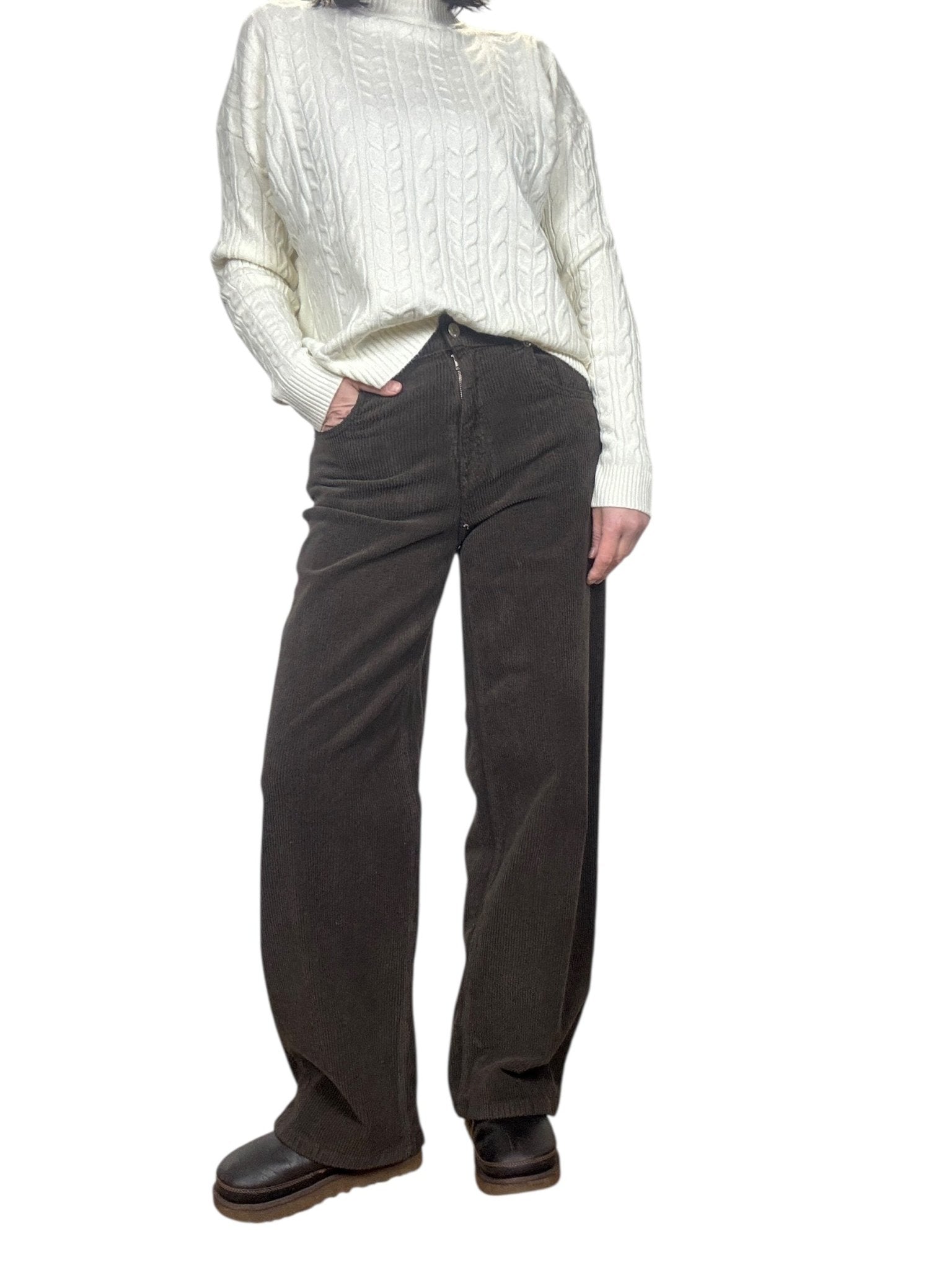 PANTALONE BELLA IN VELLUTO HAVEONE - XE BLU ABBIGLIAMENTO