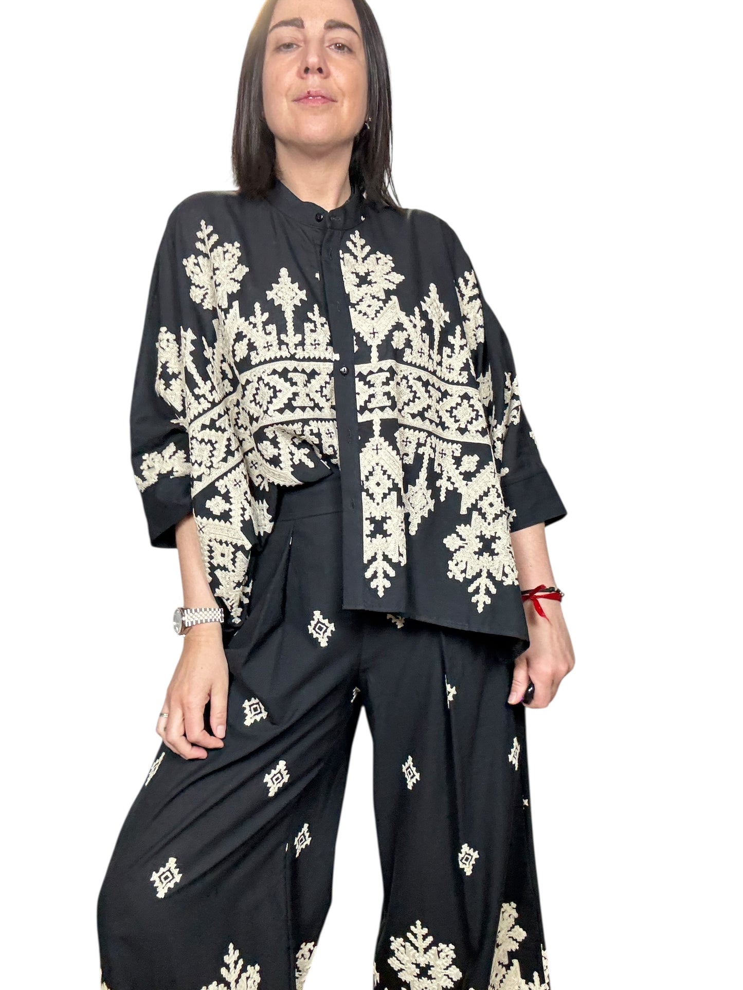 CAMICIA RICAMI DIXIE