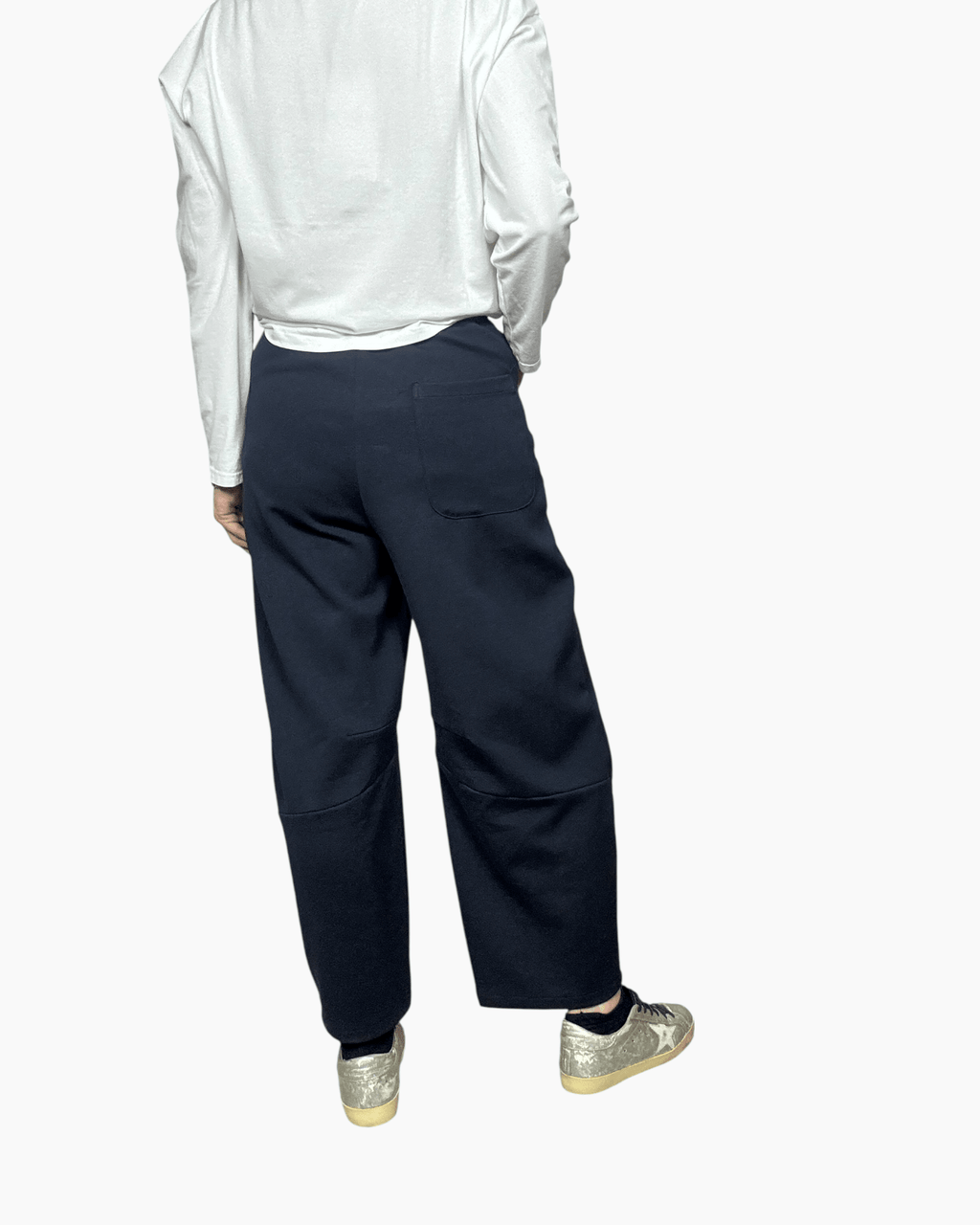 PANTALONE BARREL IN FELPA DIXIE - XE BLU ABBIGLIAMENTO