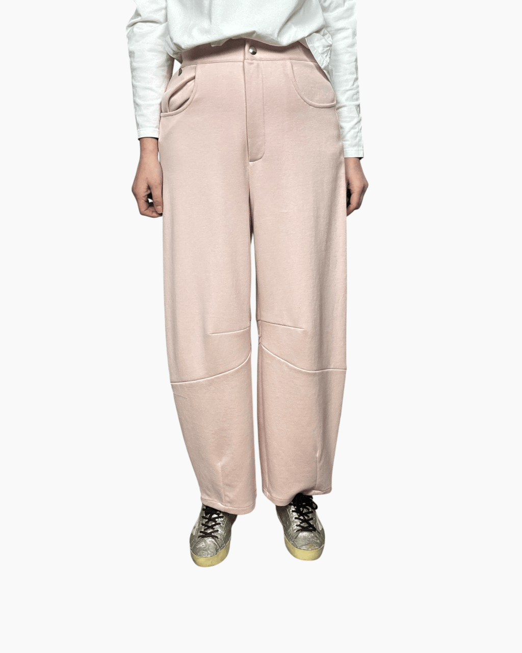 PANTALONE BARREL IN FELPA DIXIE - XE BLU ABBIGLIAMENTO