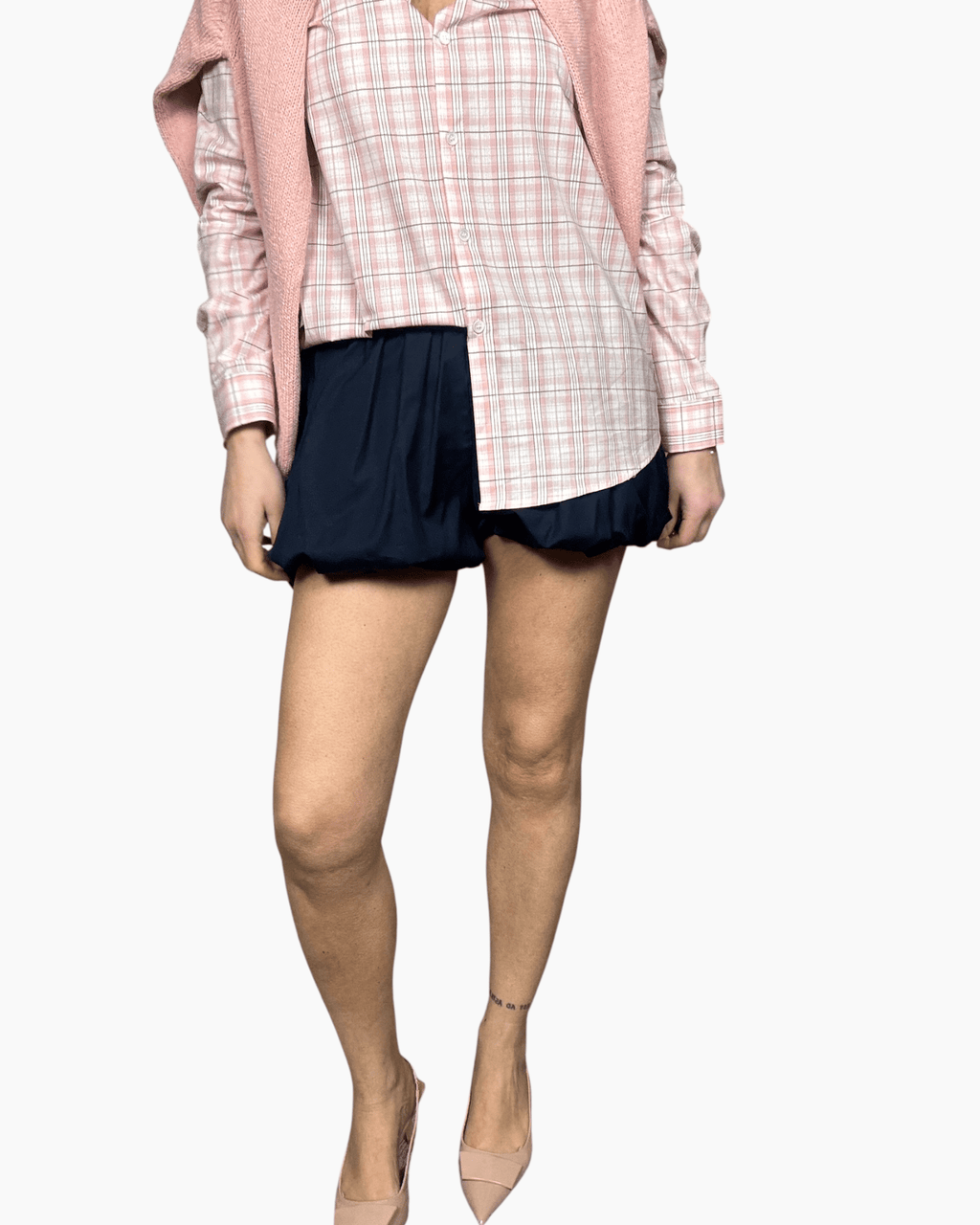 MINIGONNA A PALLONCINO VICOLO - XE BLU ABBIGLIAMENTO