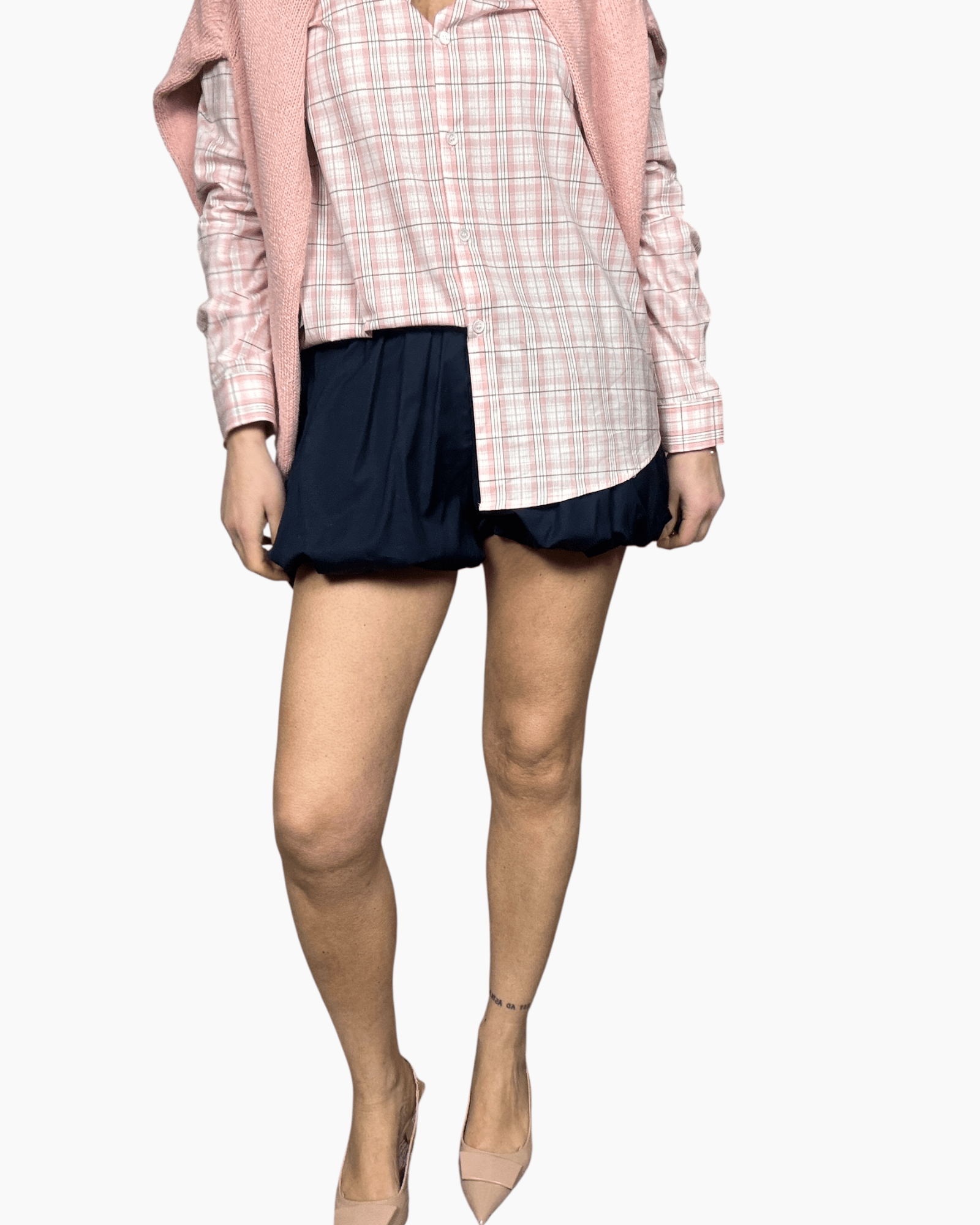 MINIGONNA A PALLONCINO VICOLO - XE BLU ABBIGLIAMENTO