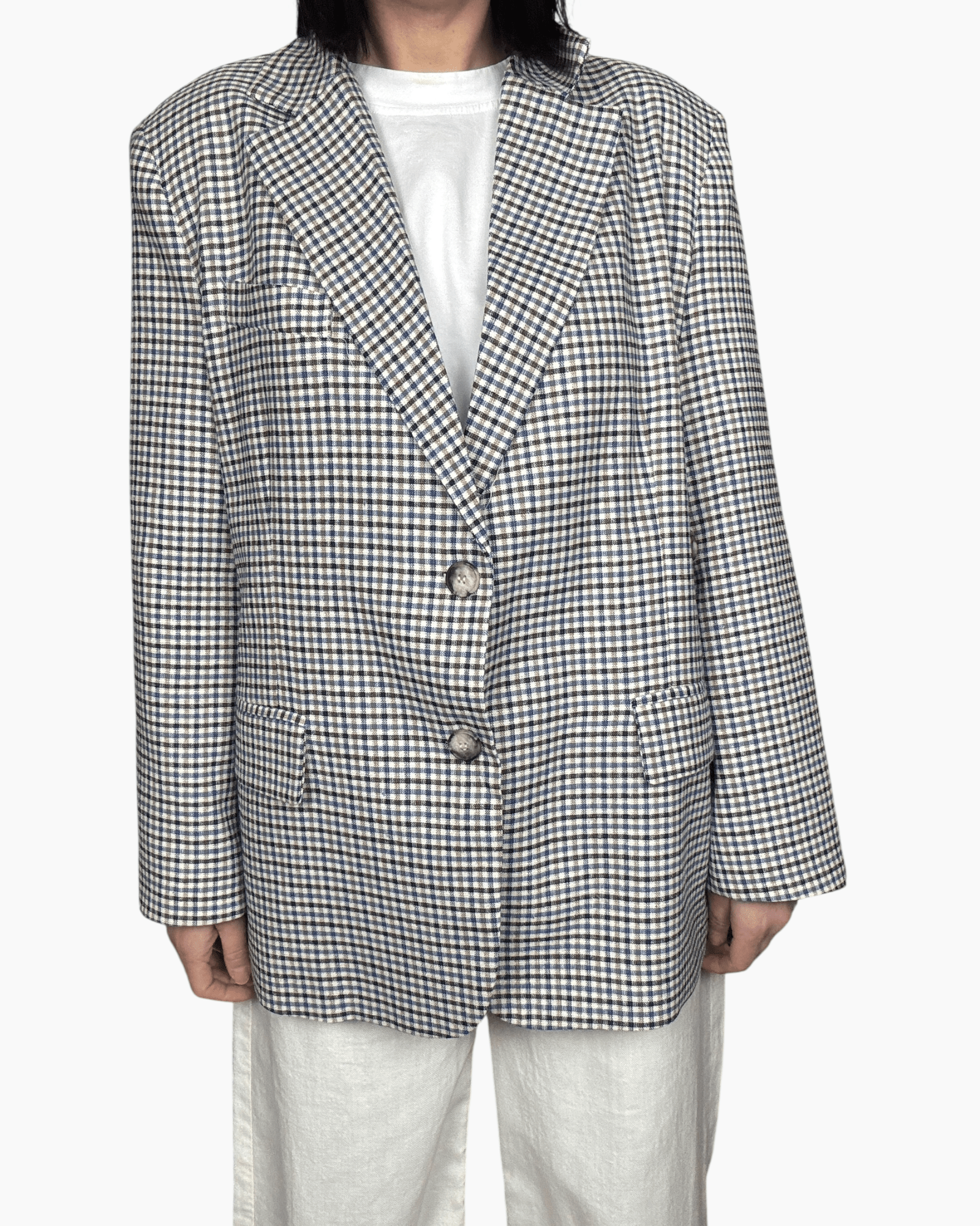 GIACCA A QUADRETTI CON DOPPIA ABBOTTONATURA VICOLO - XE BLU ABBIGLIAMENTO